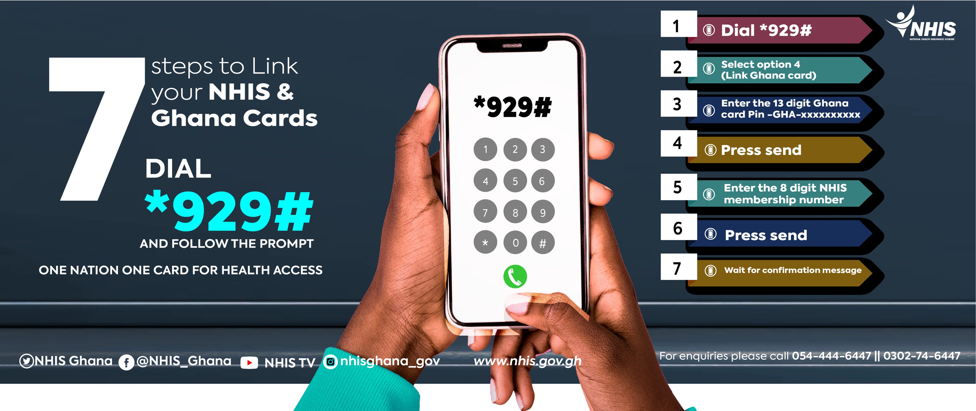 NHIS Ghana - Please follow the 7 steps to link your NHIS... | Facebook