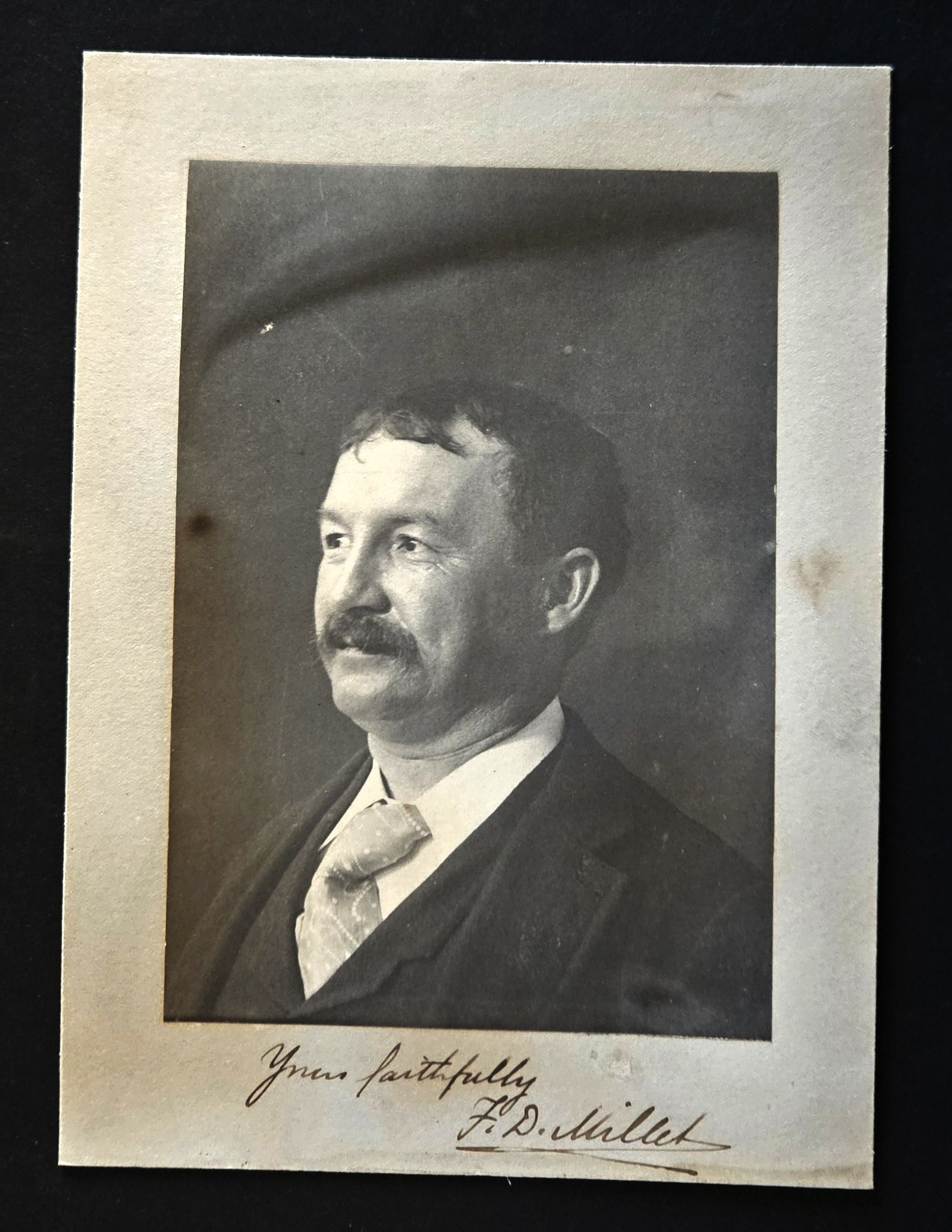 Nye Archives | Signed photograph of Francis Davis Millet, East ...