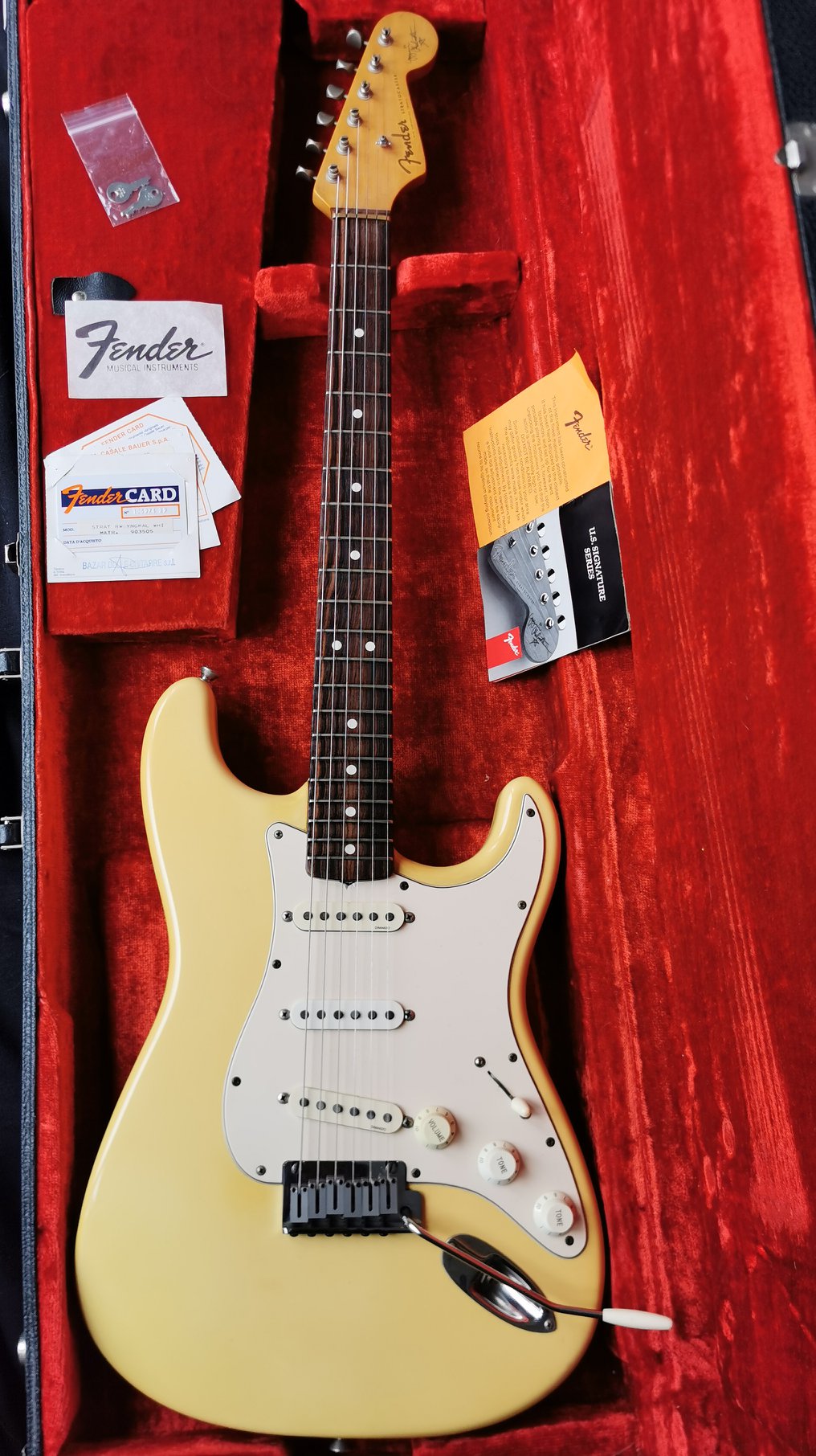 Fender Stratocaster Yngwie Malmsteen YJM 1989 Olympic White
