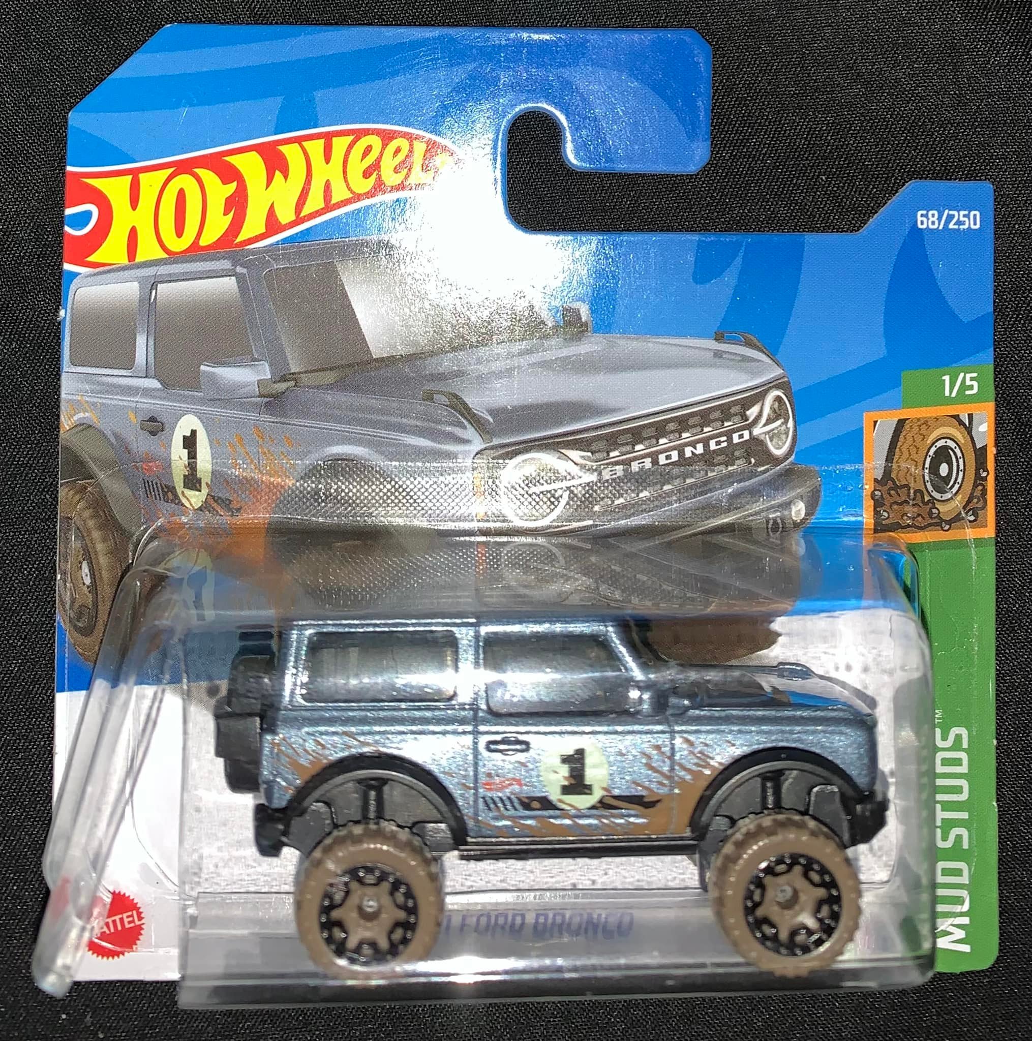 Hot Wheels '21 Ford Bronco - Mud Studs Series 1/5 Die-Cast Car Toy