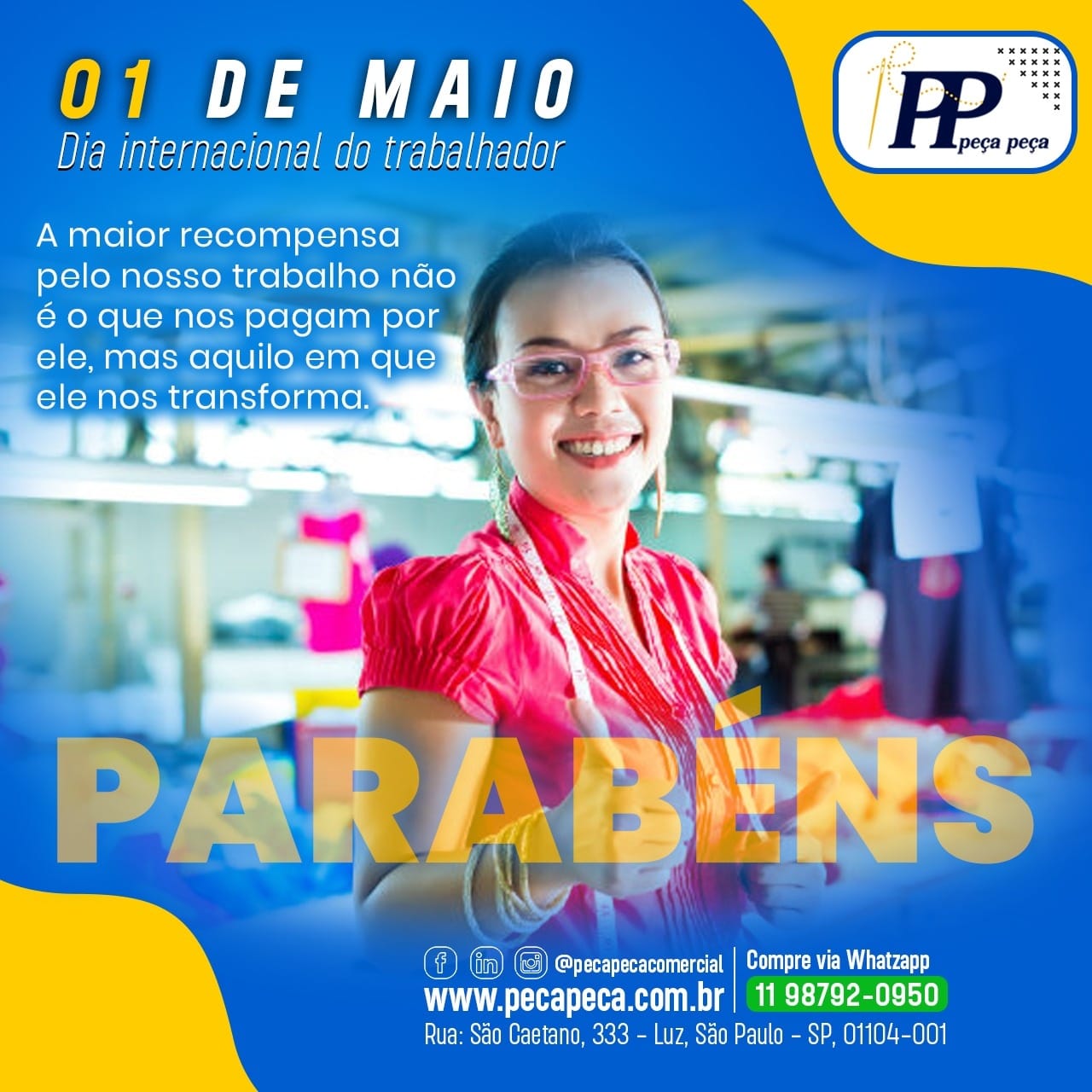 Para todos os trabalhadores... - Peça Peça Comercial | Facebook