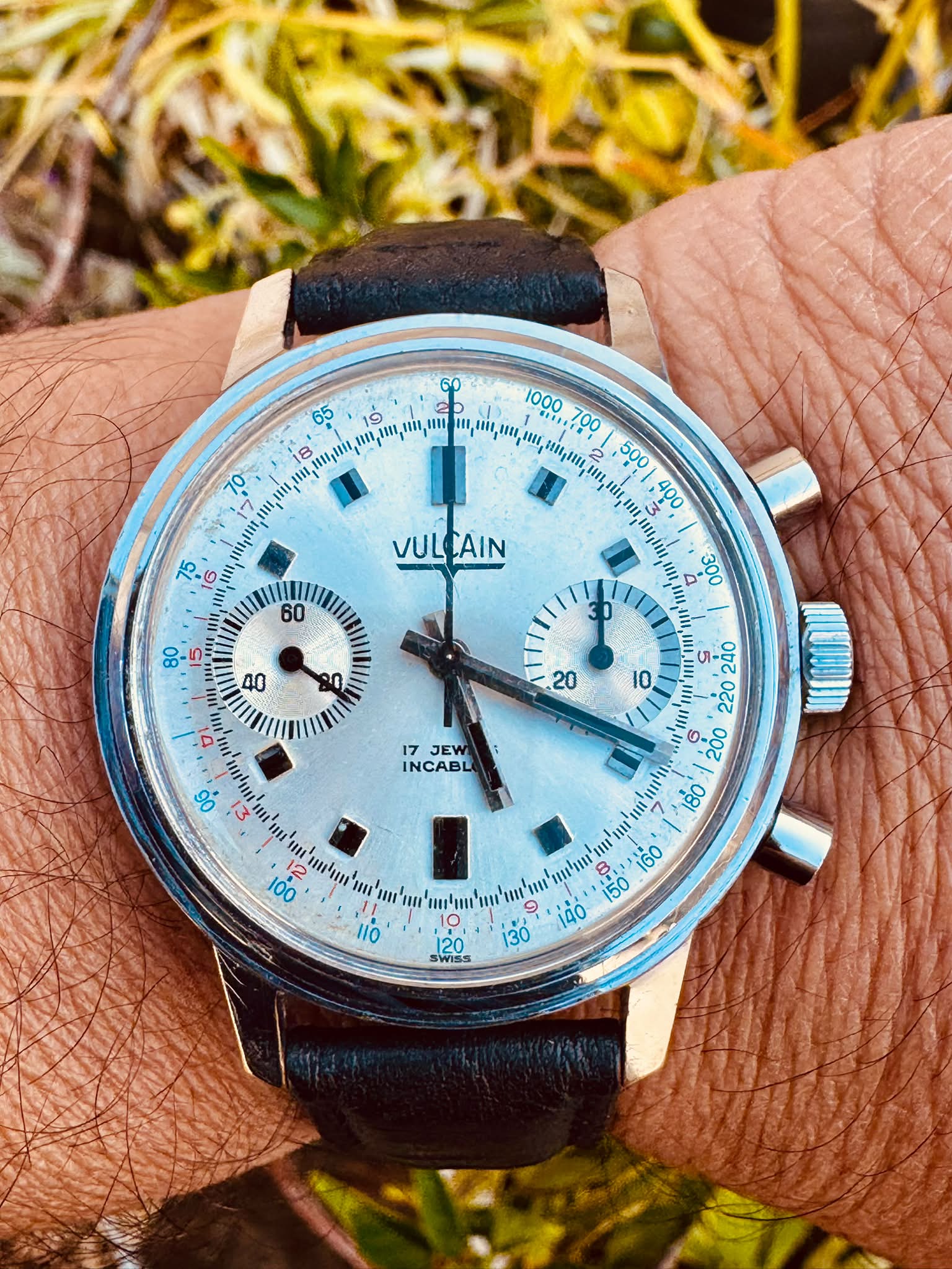 【まりやん】 Vintage Mirexal mechanical chronograph watch with Valjoux 7733