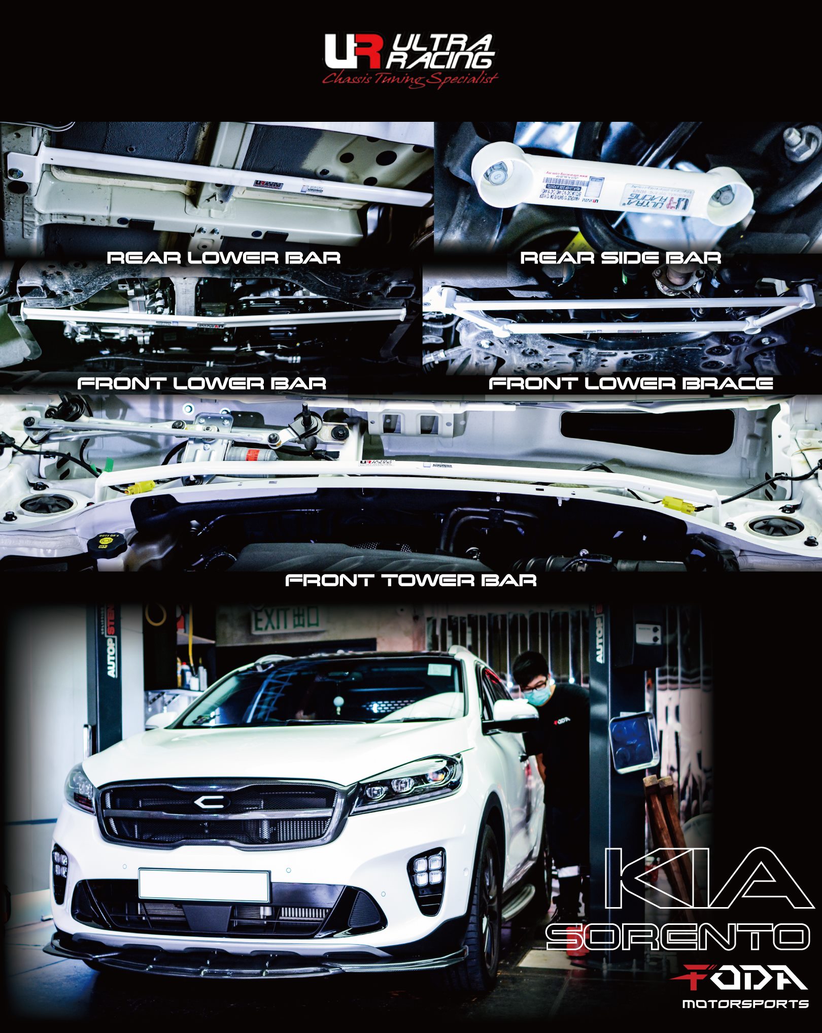KIA Sorento 安裝【頂巴、底架】 Ultra Racing... - FODA Motorsports