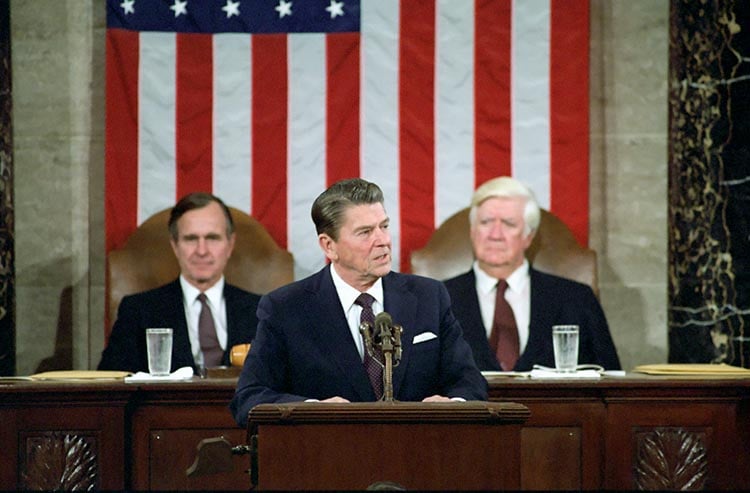 On this day in 1981 President Reagan addressed the Joint Session