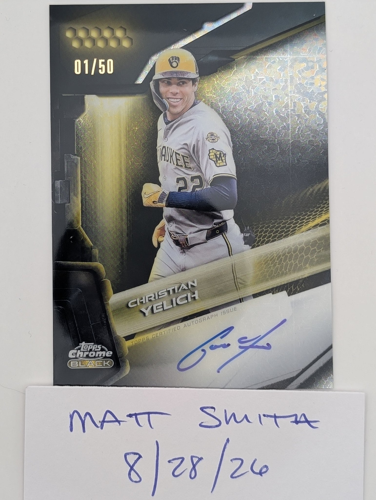 2026 Topps Chrome Gerrit Cole Gold Geometric Refractor /50 auction