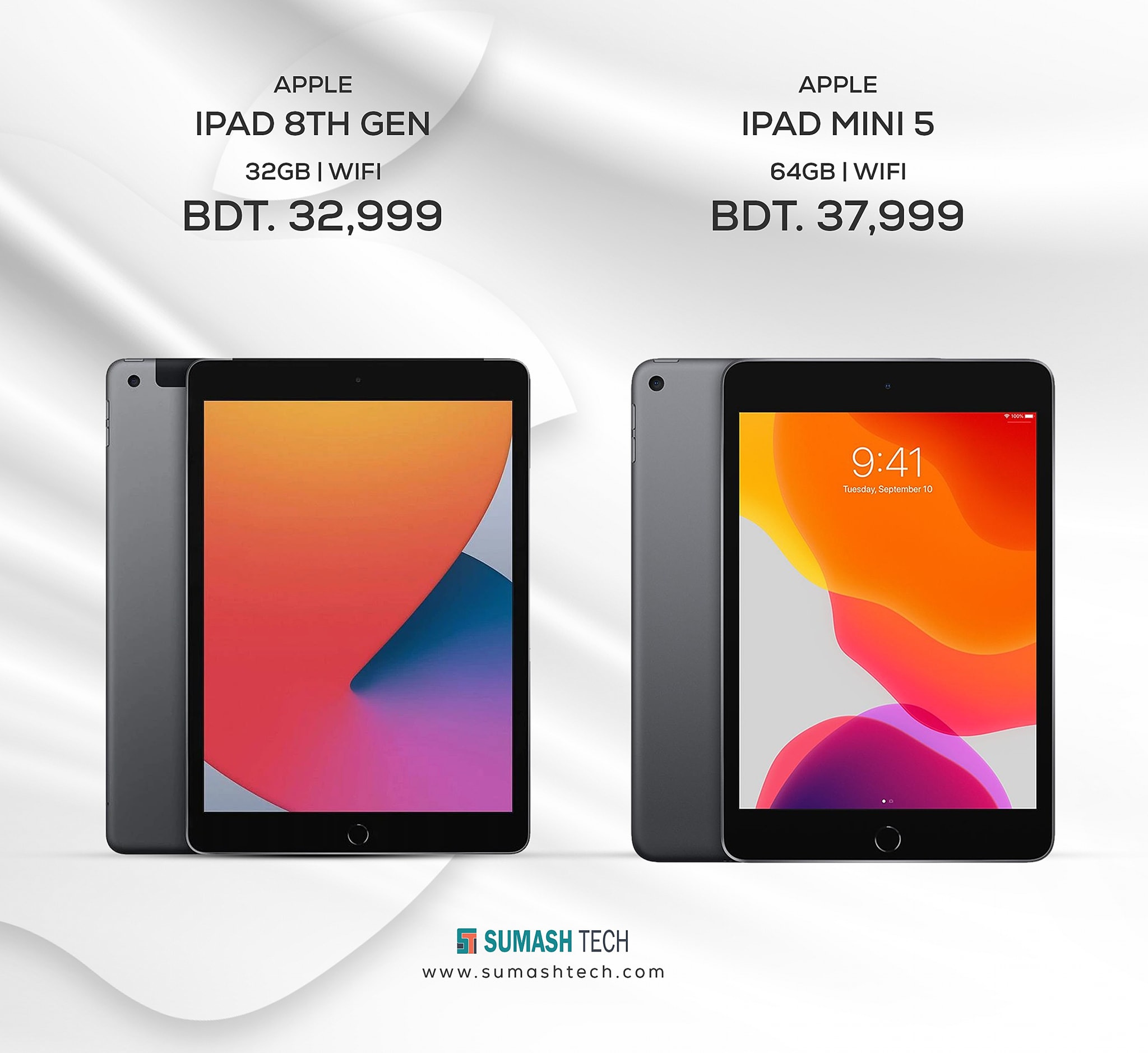 Sumash Tech - iPad 8th Gen 32GB | Wifi ---- BDT. 32,999/-... | Facebook