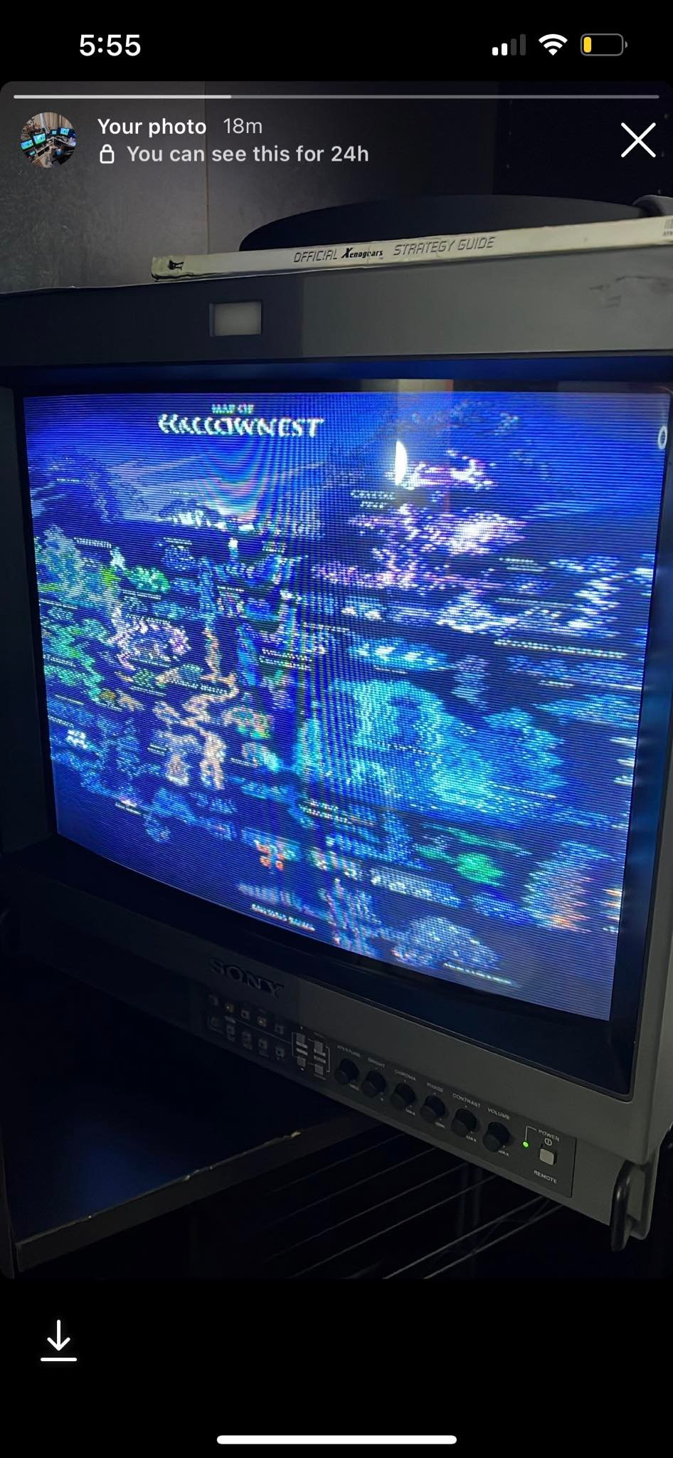 Sony Trinitron PVM-1454Q blue screen issue?