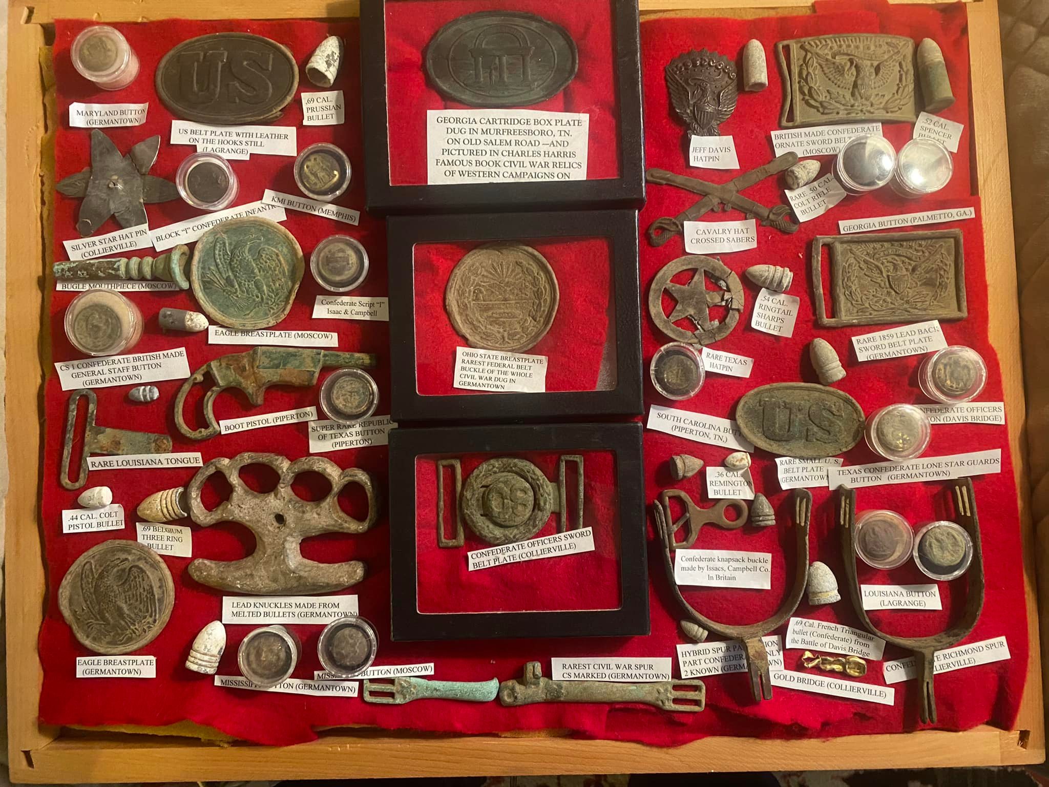 Civil War Relics | Finally got the new display put somewhat together ...