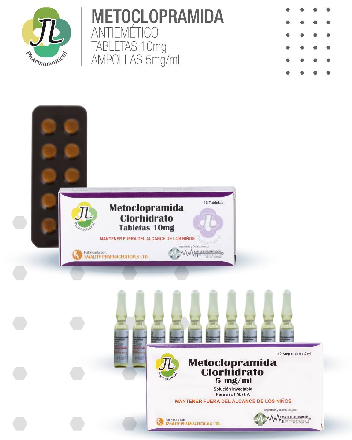 La metoclopramida es un antiemético y... - JL Pharmaceutical | Facebook