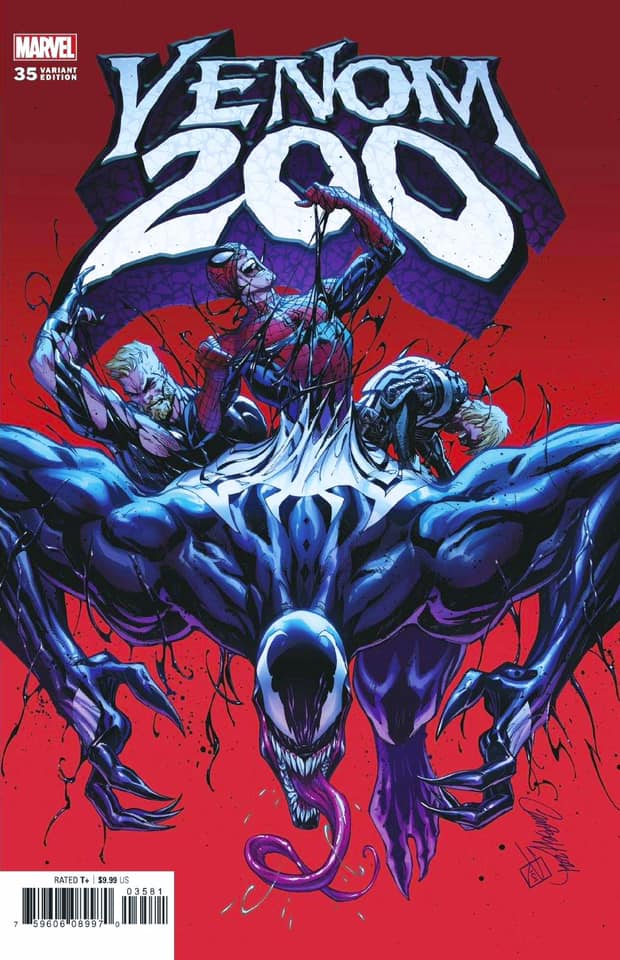 Peach Momoko's Extreme Venomverse issue 4 cover and interior art