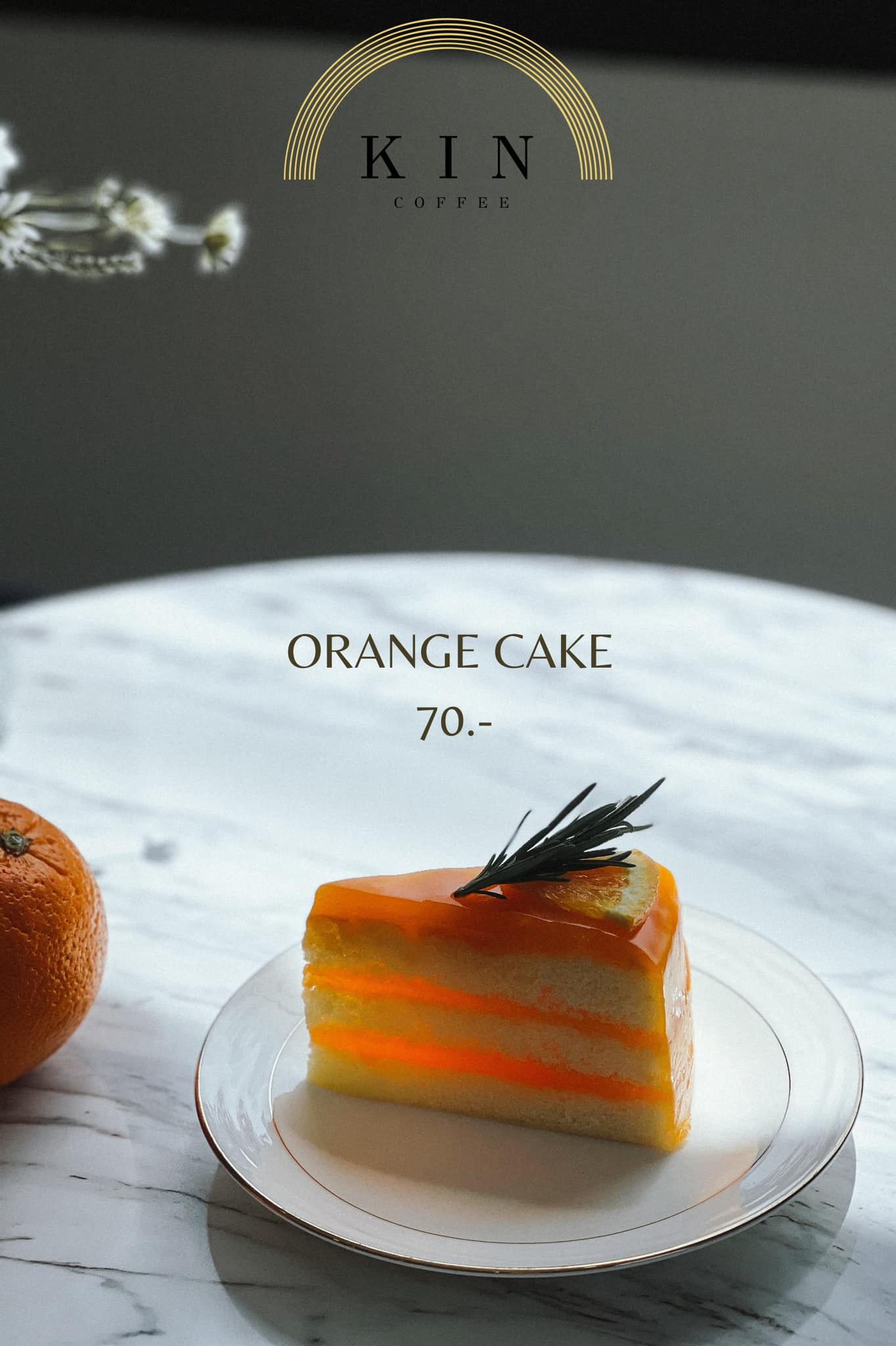 KIN Coffee - Today Dessert : Brownie , Orange Cake... | Facebook