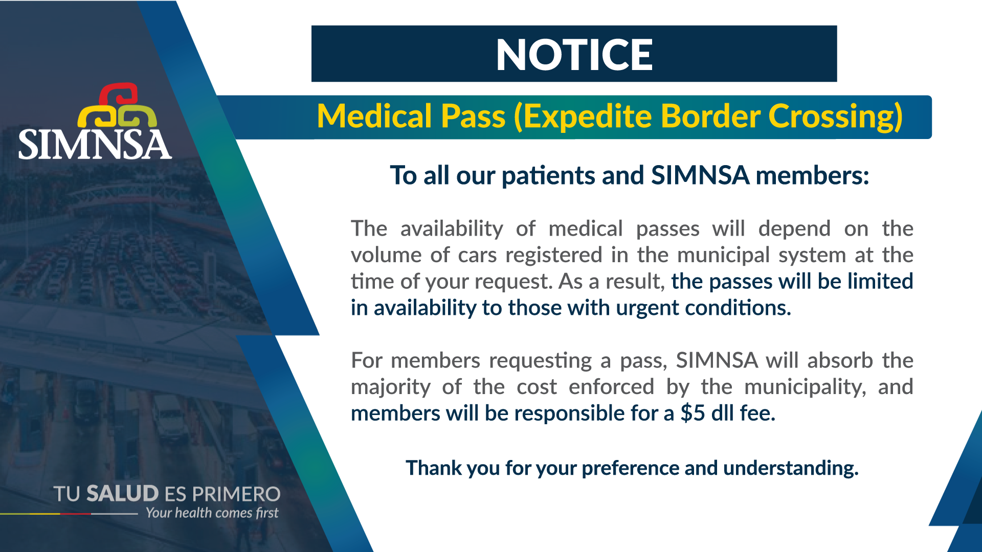 Les notificamos a todos nuestros... - Simnsa Health Care | Facebook