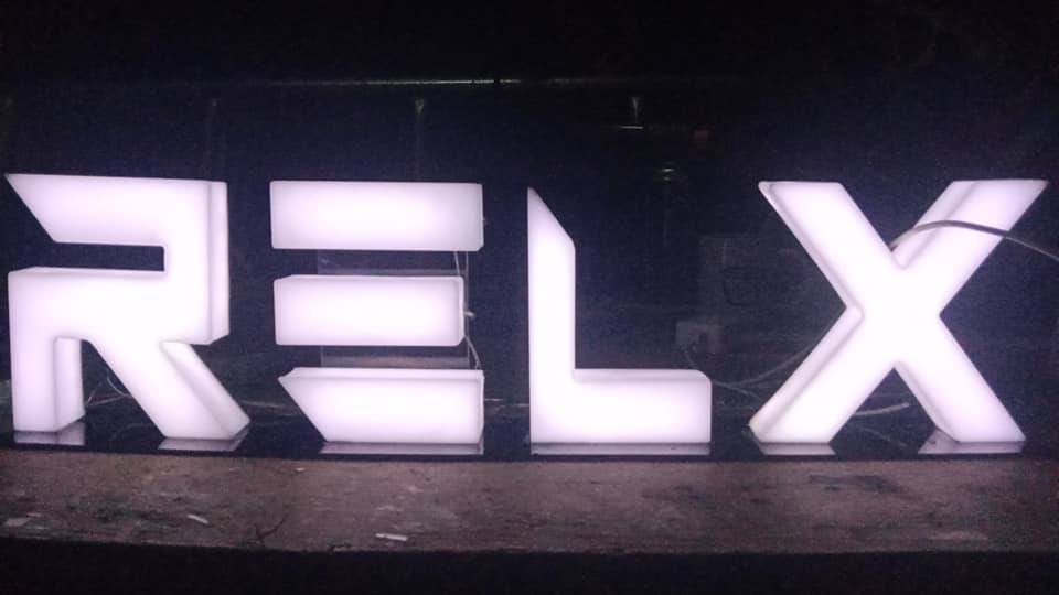 2 Sets of RELX Lighted Acrylic... - DAVAO NEON Signage Maker | Facebook