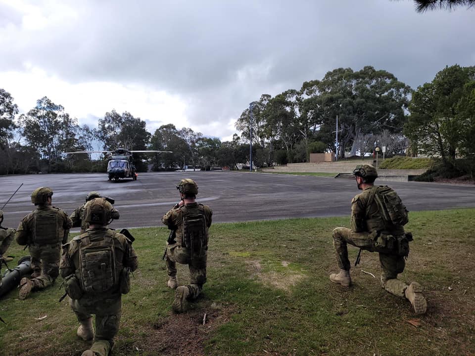 16 - An RBS-70 detachment from 111 Bty prepares to board an MRH-90 ...