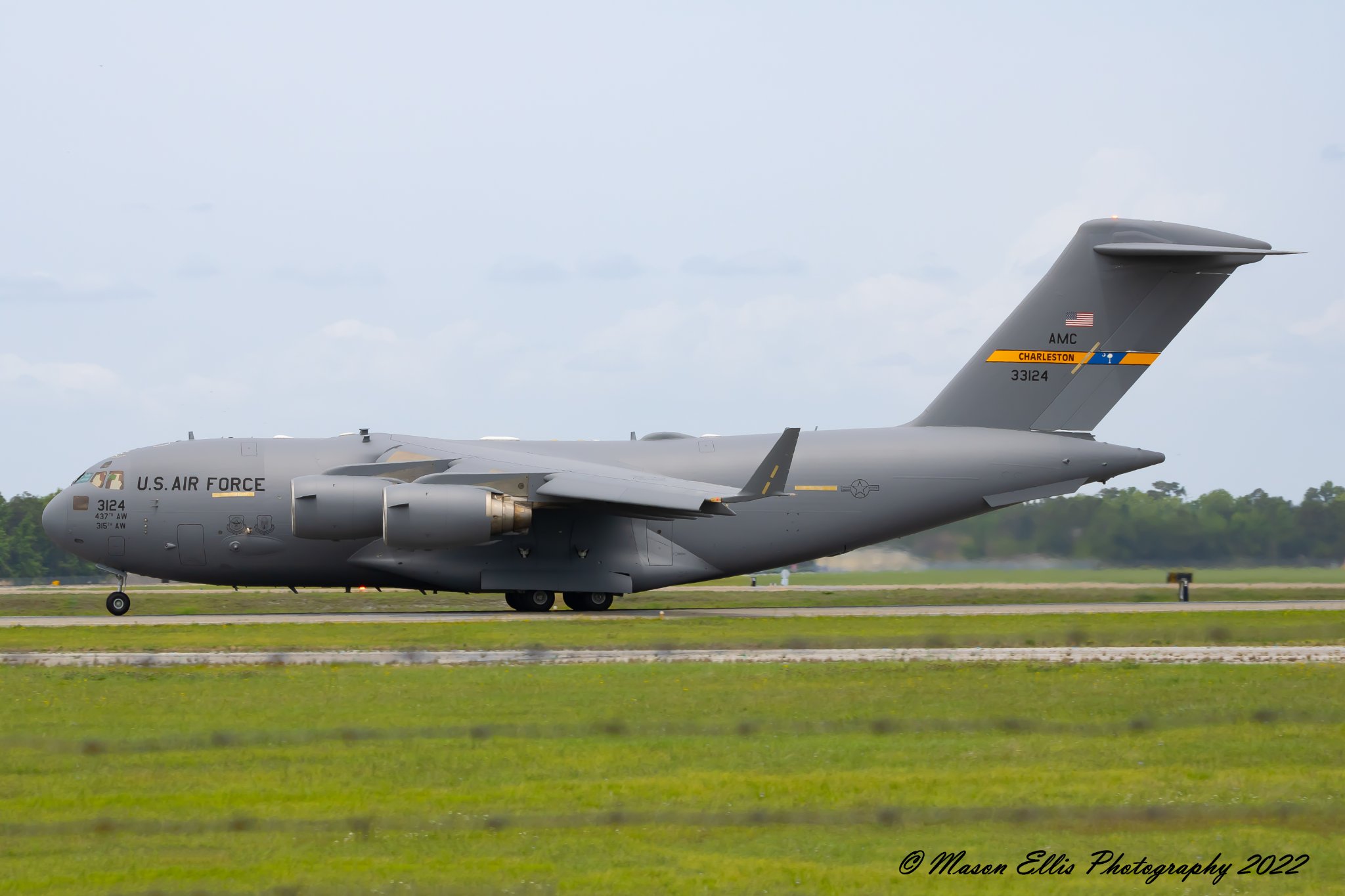 Here is a C-17 Globemaster III from Charleston AFB, SC, callsign