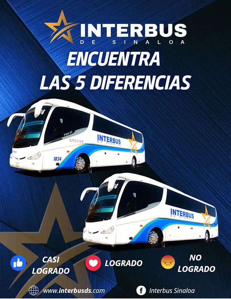 ⭐ Interbus De Sinaloa Encuentra las 5... - Interbus Sinaloa | Facebook