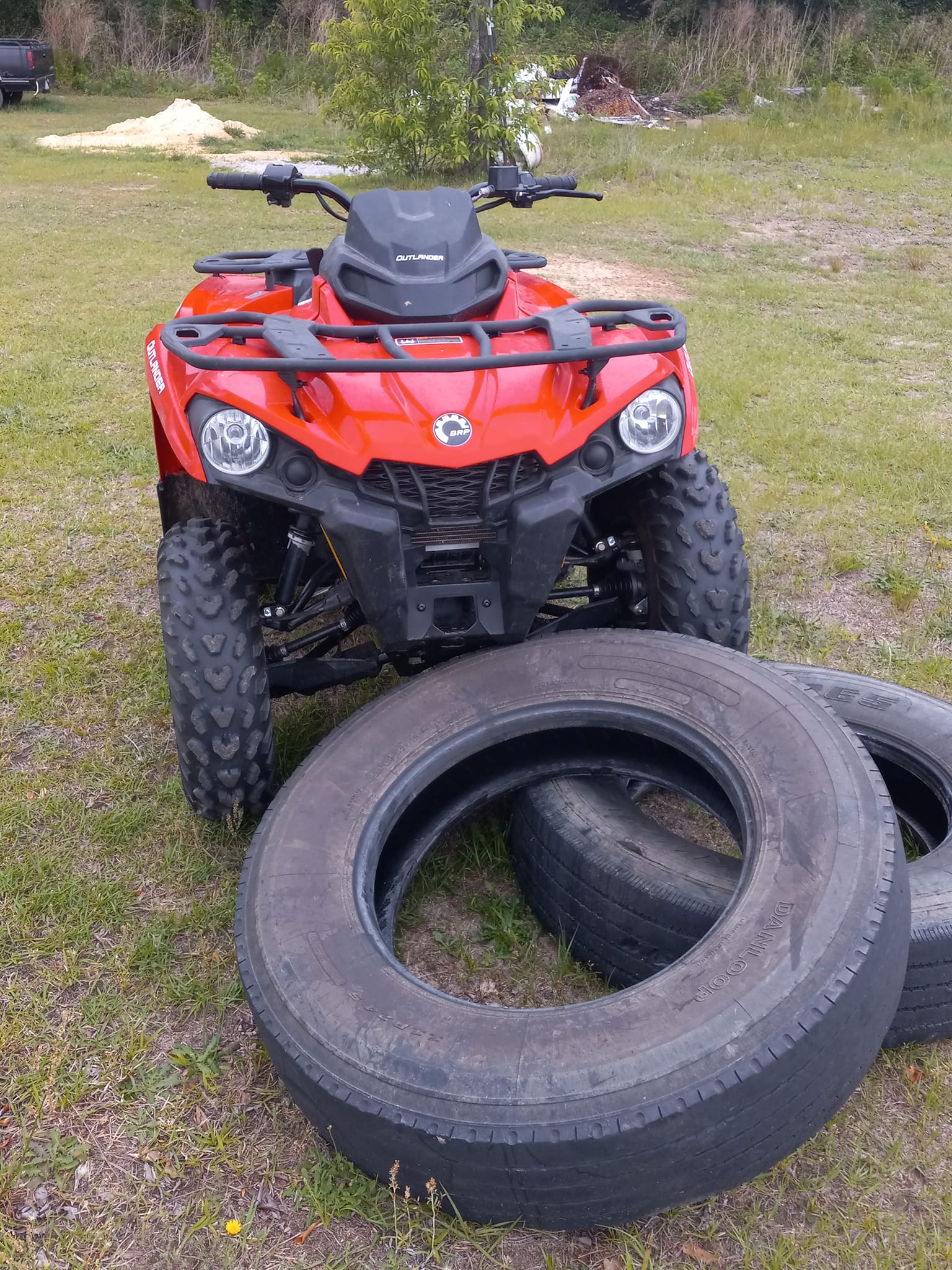 15-17 Can-Am Outlander 650/1000 6X6 ATV Rear Tire Set 26x10-12 26x10.00-12 6PR