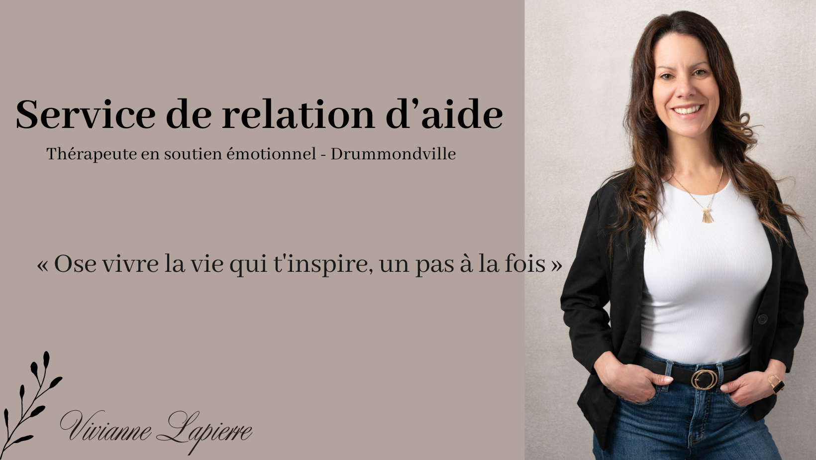Vivianne Lapierre -Thérapeute en soutien émotionnel | Saint-Germain QC