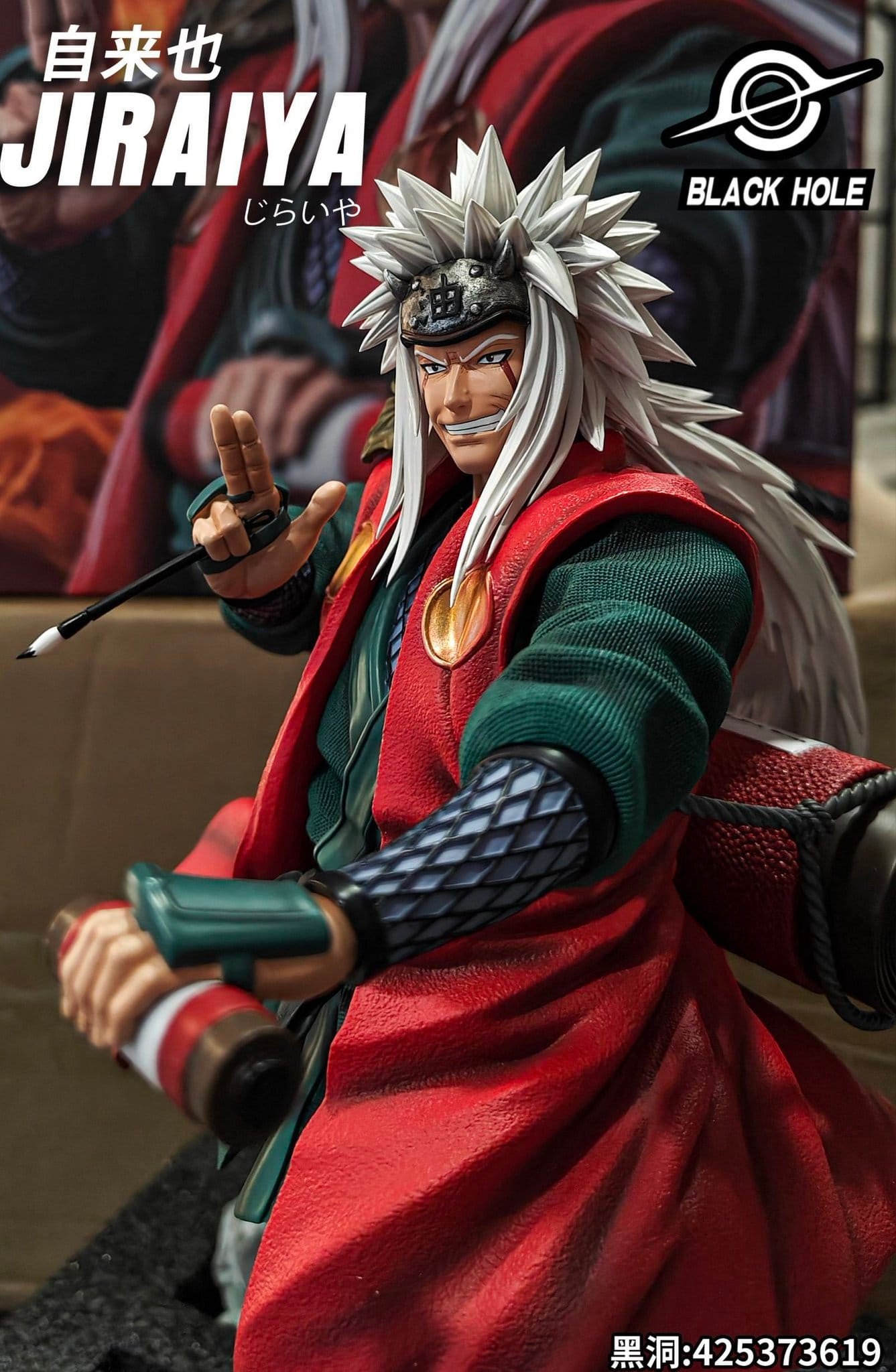 Jiraiya anime statue release from Black Hole Studio