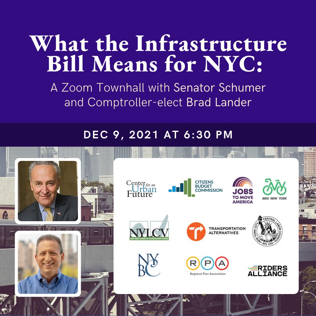 Brad - Federal infrastructure dollars are coming to NYC, thx to the ...