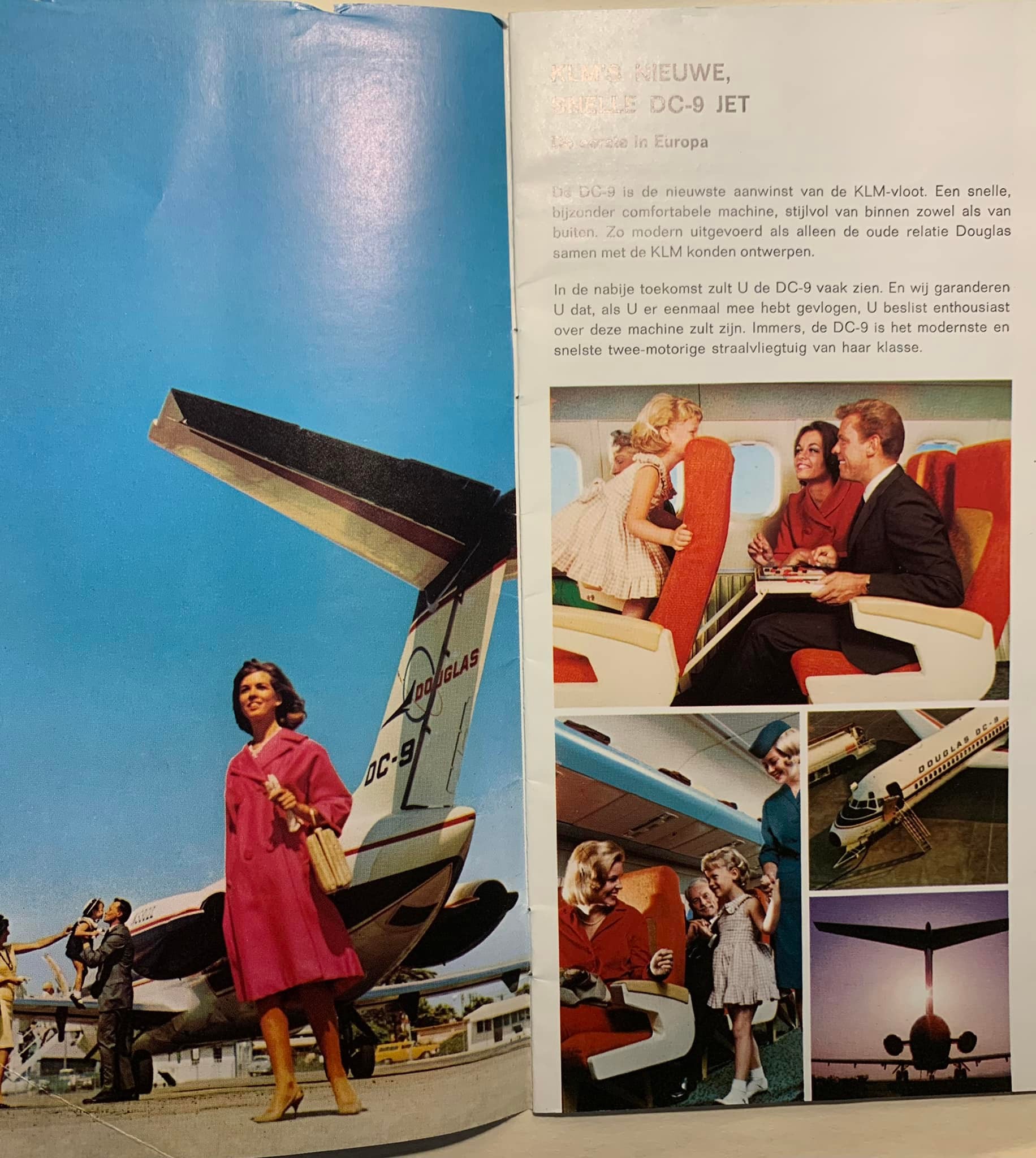 50年代後半の北極航路3社、BOAC 、SAS、KLMのパンフレット 50年代後半の北極航路3社、BOAC 、SAS、KLMのパンフレット A KLM brochure