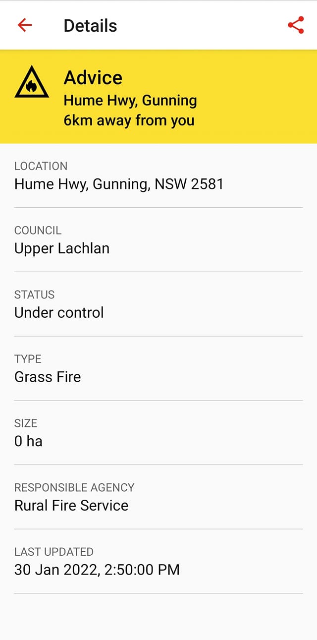 🚨👩‍🚒🚒 INCIDENT... - Gunning - Fish River Rural Fire Brigade | Facebook