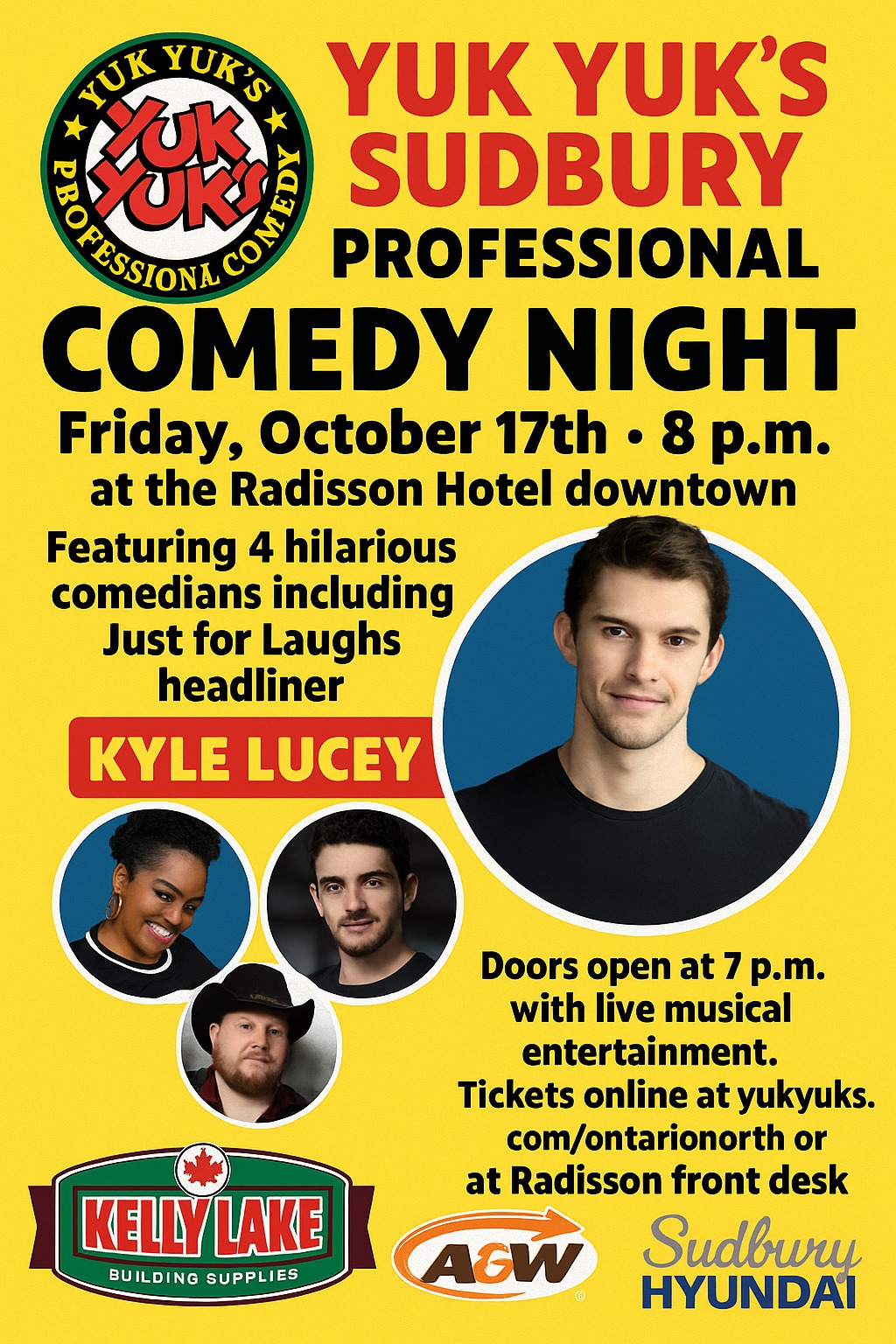 Yuk Yuk's comedy night buy one get one free deal in Kitchener Waterloo