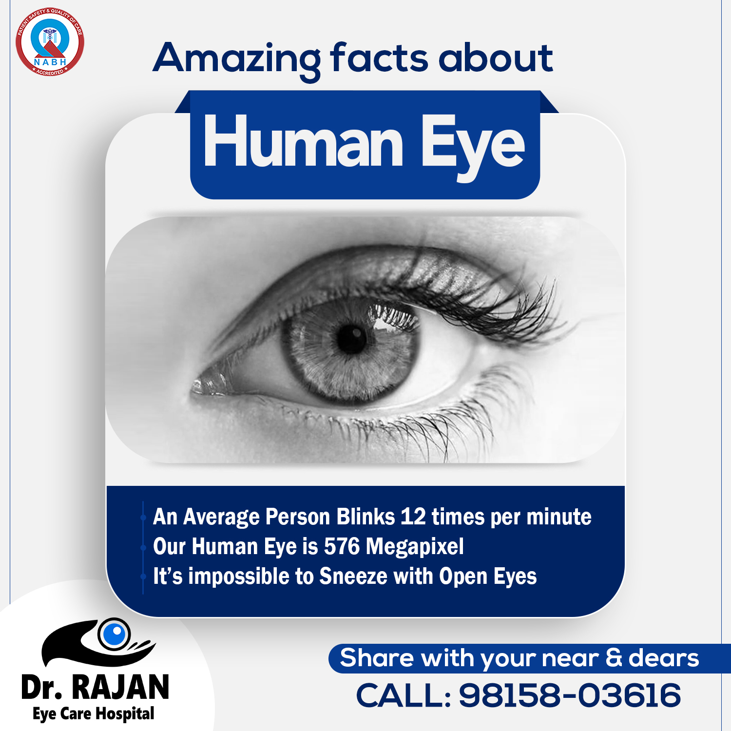 3 mind-blowing facts about... - Dr Rajan Eye Care Hospital | Facebook