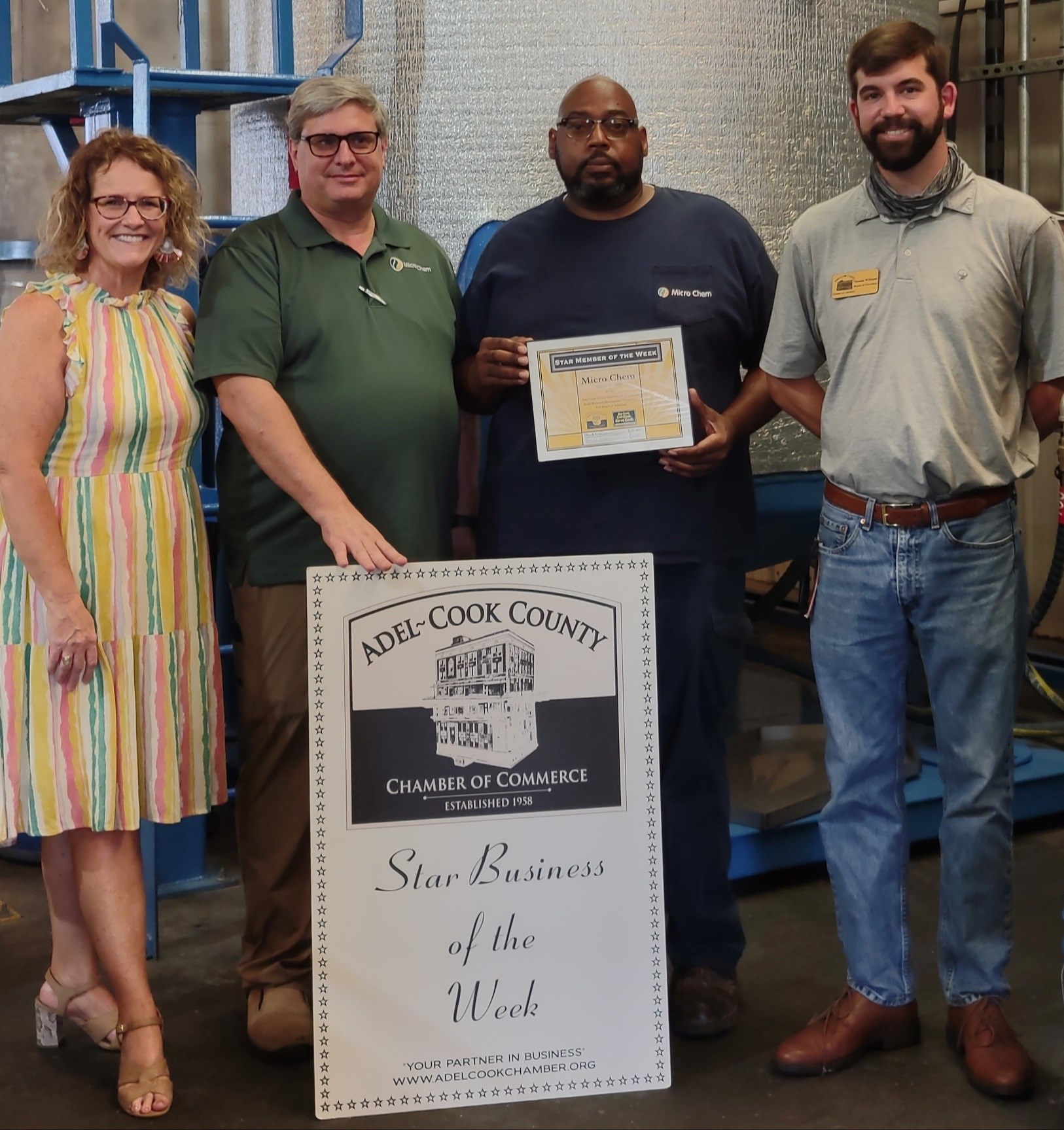 Cook - Congratulations to Micro Chem Company, LLC for being selected as ...