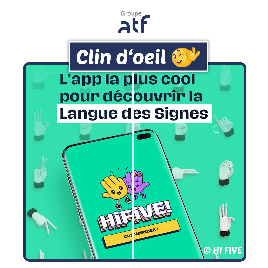 #Clindoeil 👀 👋 HiFive! Une application pour apprendre la langue des ...