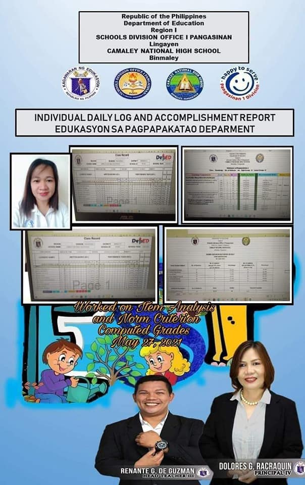 ESP Department Individual... - DepEd Tayo Camaley NHS 300185