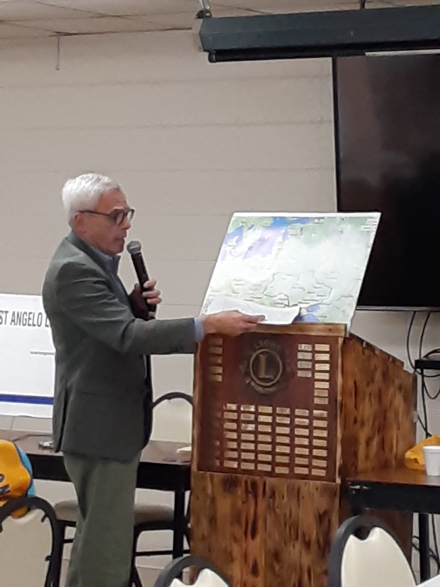 Dr. Rallo spoke to East Angelo... - East Angelo Lions Club