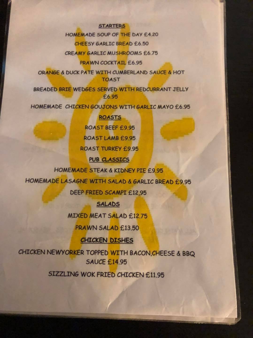 Sun inn reddial - ⭐️our menus ⭐️ All our meals are...