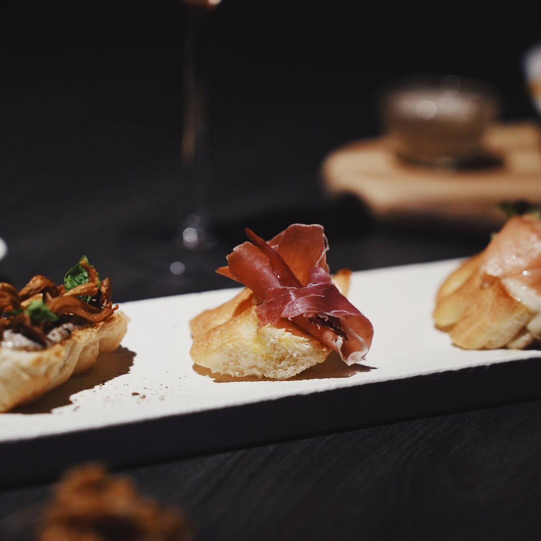 Caveyard by -1 - 🥖 Caveyard bruschetta - rock bread trio...