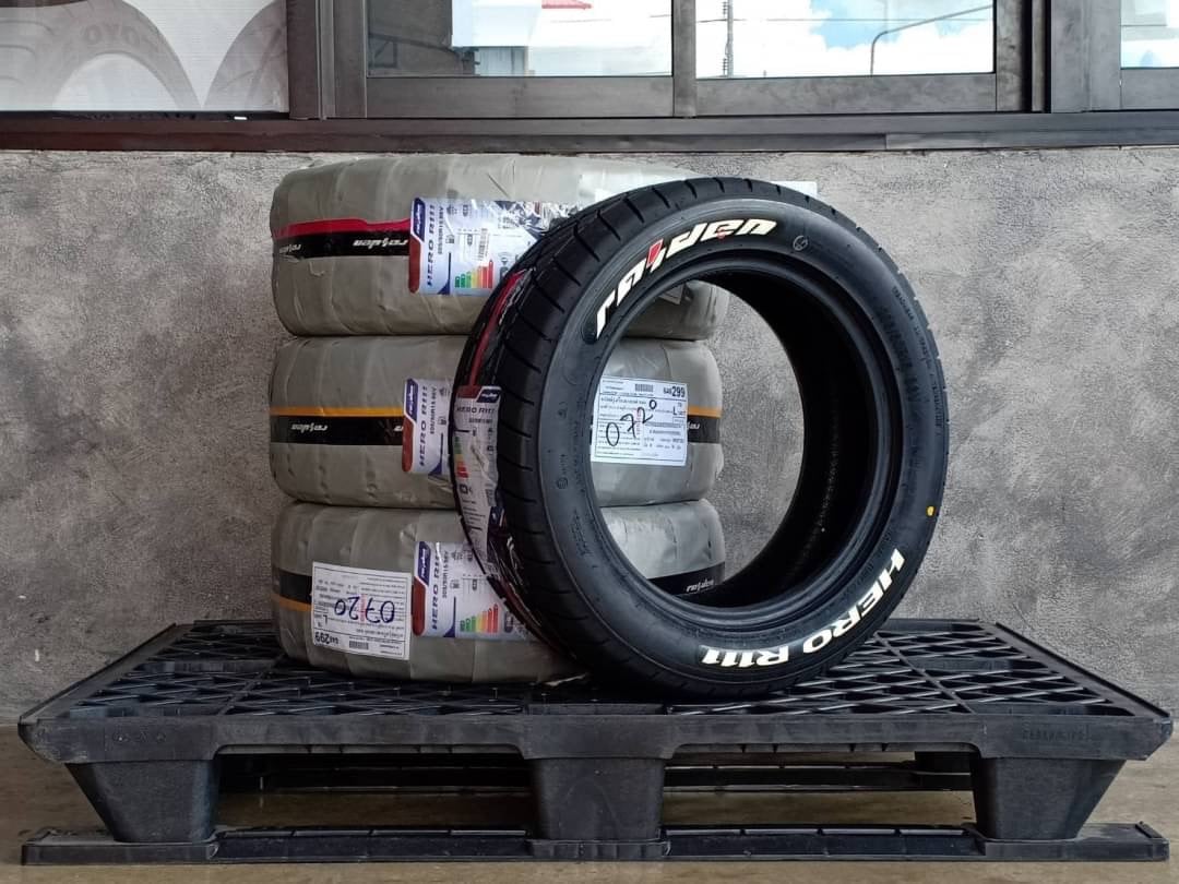 RAIDEN 205/50R15 HERO R111 (LEFT-YELLOW) 86V (ตัวหนังสือขาว) MADE IN ...