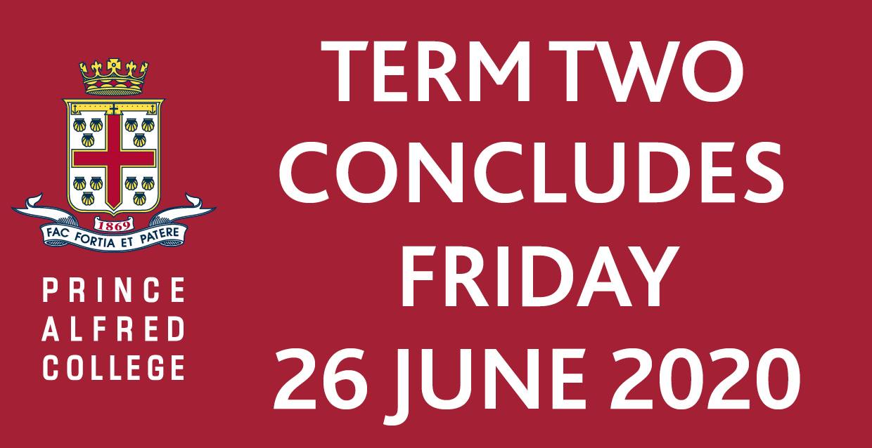 Prince Alfred College - Term 2 ends this Friday, 26 June 2020, with ...