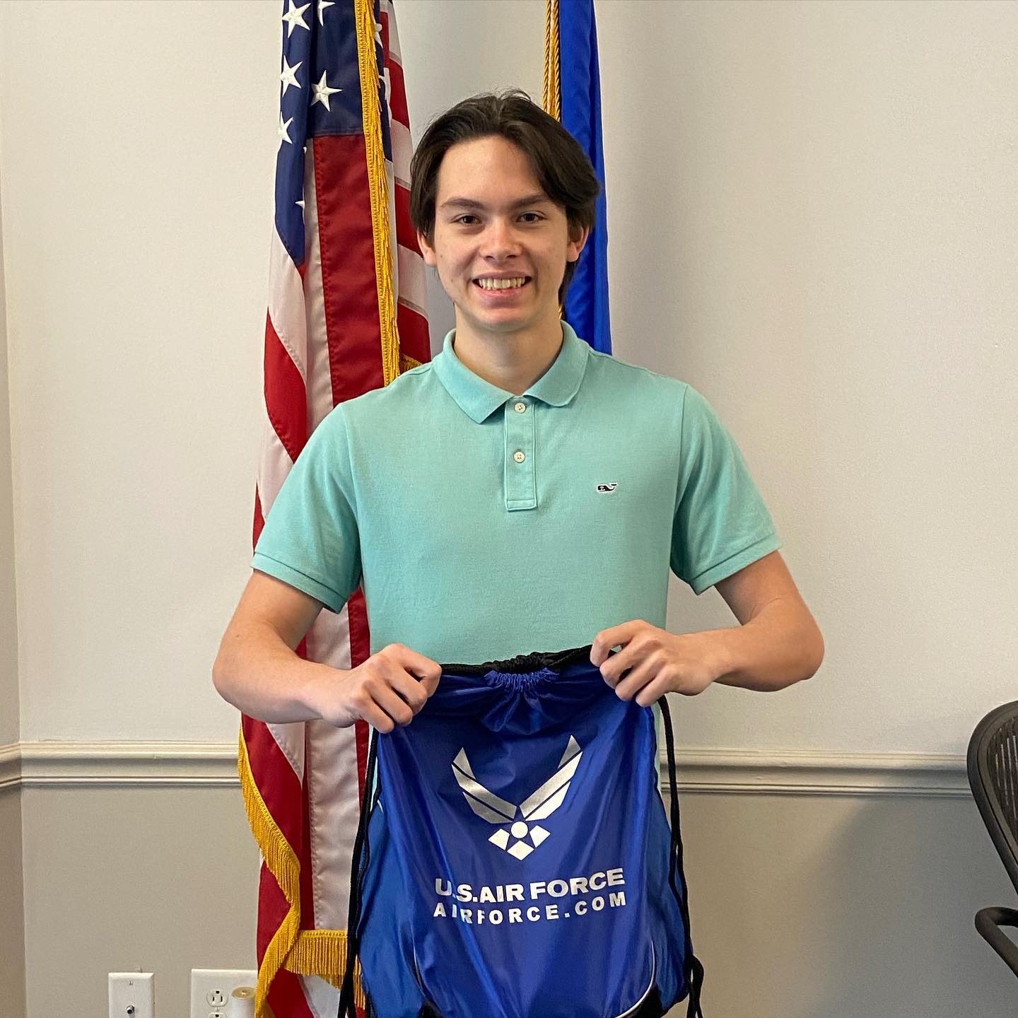 USAF - Congratulations Mason! He is now a member of the Delayed Entry ...