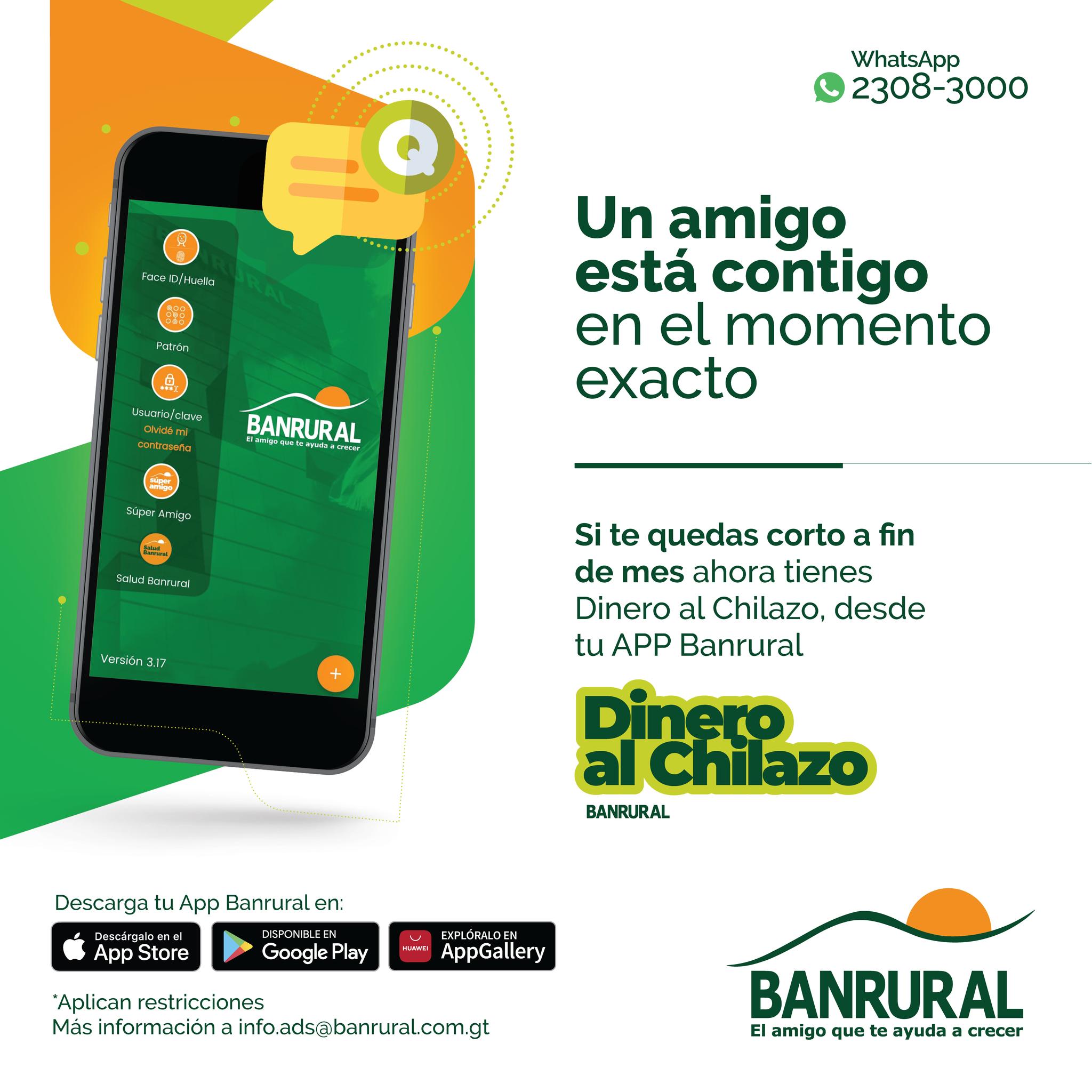 Sin necesidad de visitar una agencia... Banrural Guatemala Facebook