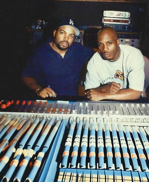 Ice Cube and DMX 📷 Together in the studio, rare photo