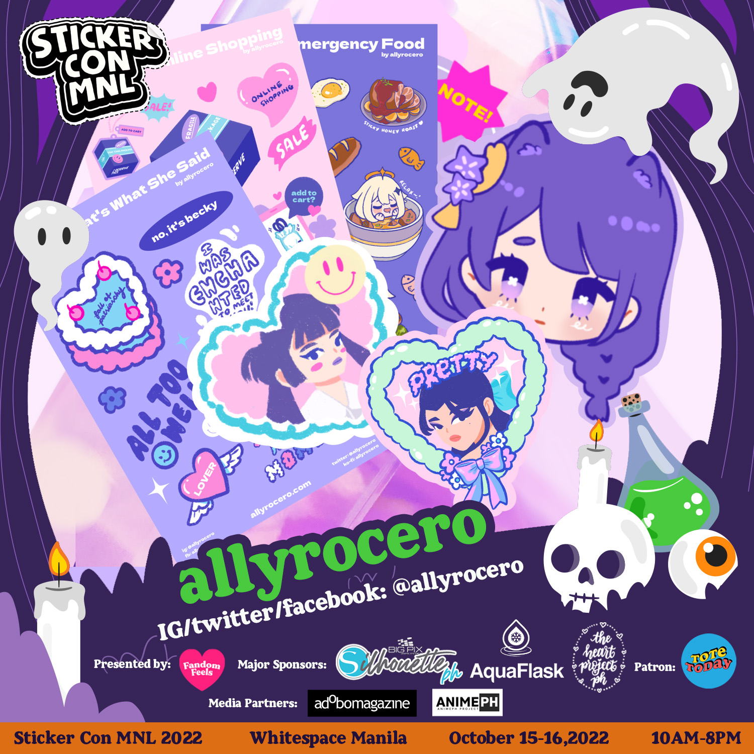 Sticker Con MNL - SCM 2022 EXHIBITOR SPOTLIGHT 205: 👻 allyrocero 👻 Heya ...