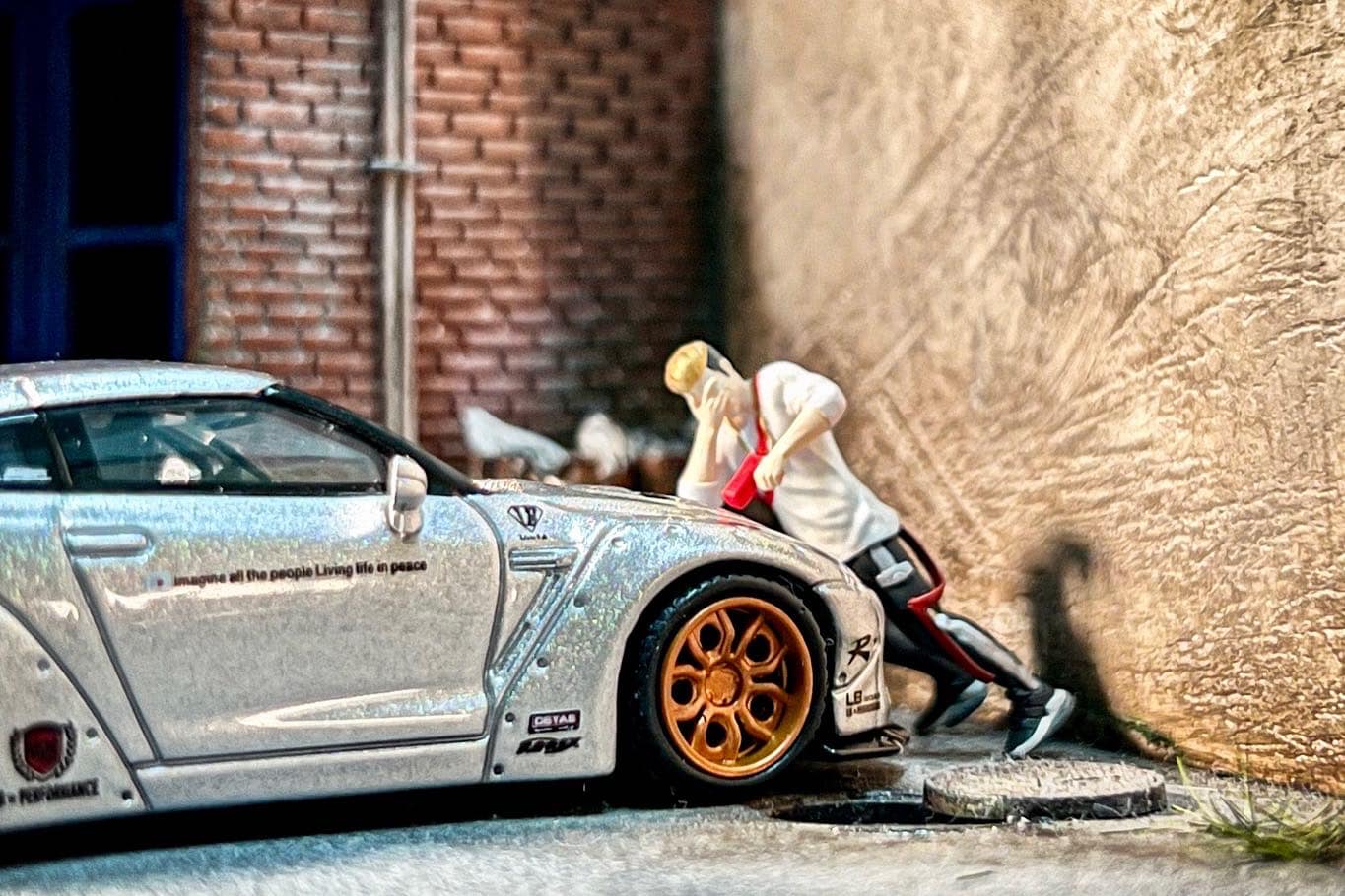 LB*WORKS Magic Pearl R35 MINI GT model