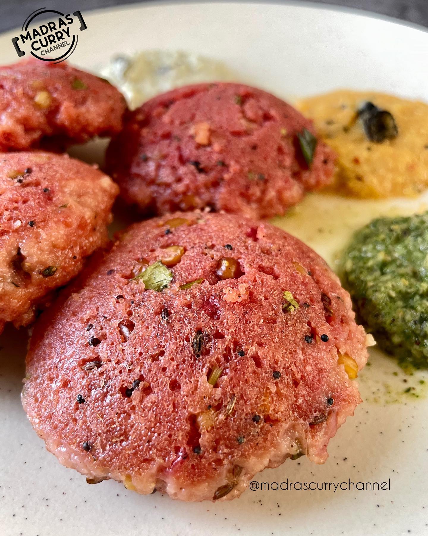 Red rava/sooji idlis with... - Madras Curry Channel