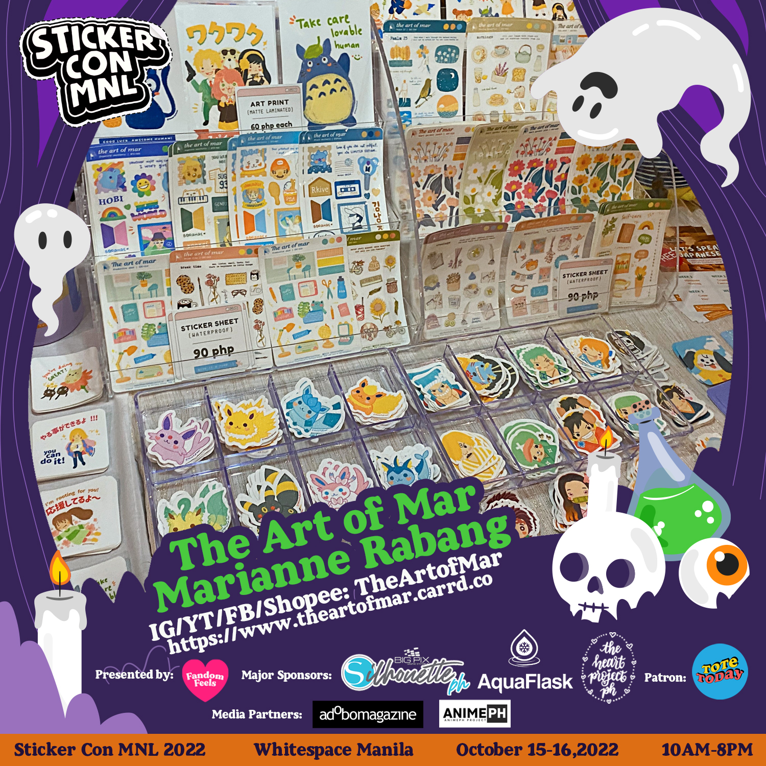 Sticker - SCM 2022 EXHIBITOR SPOTLIGHT 240: 👻 The Art of Mar / Marianne ...