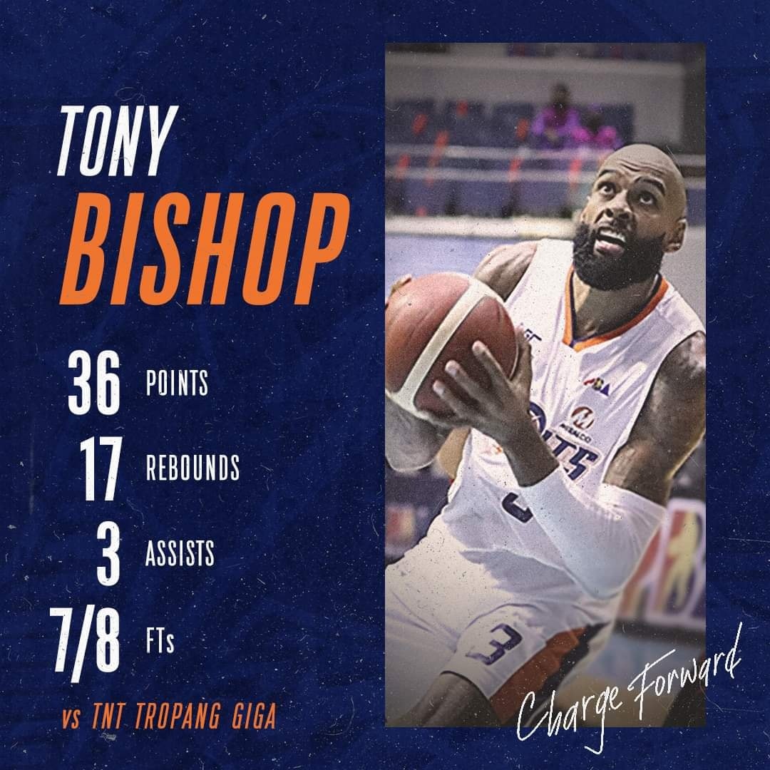 Meralco - PLAYER OF THE GAME 😤 Tony Bishop brought the energy tonight ...