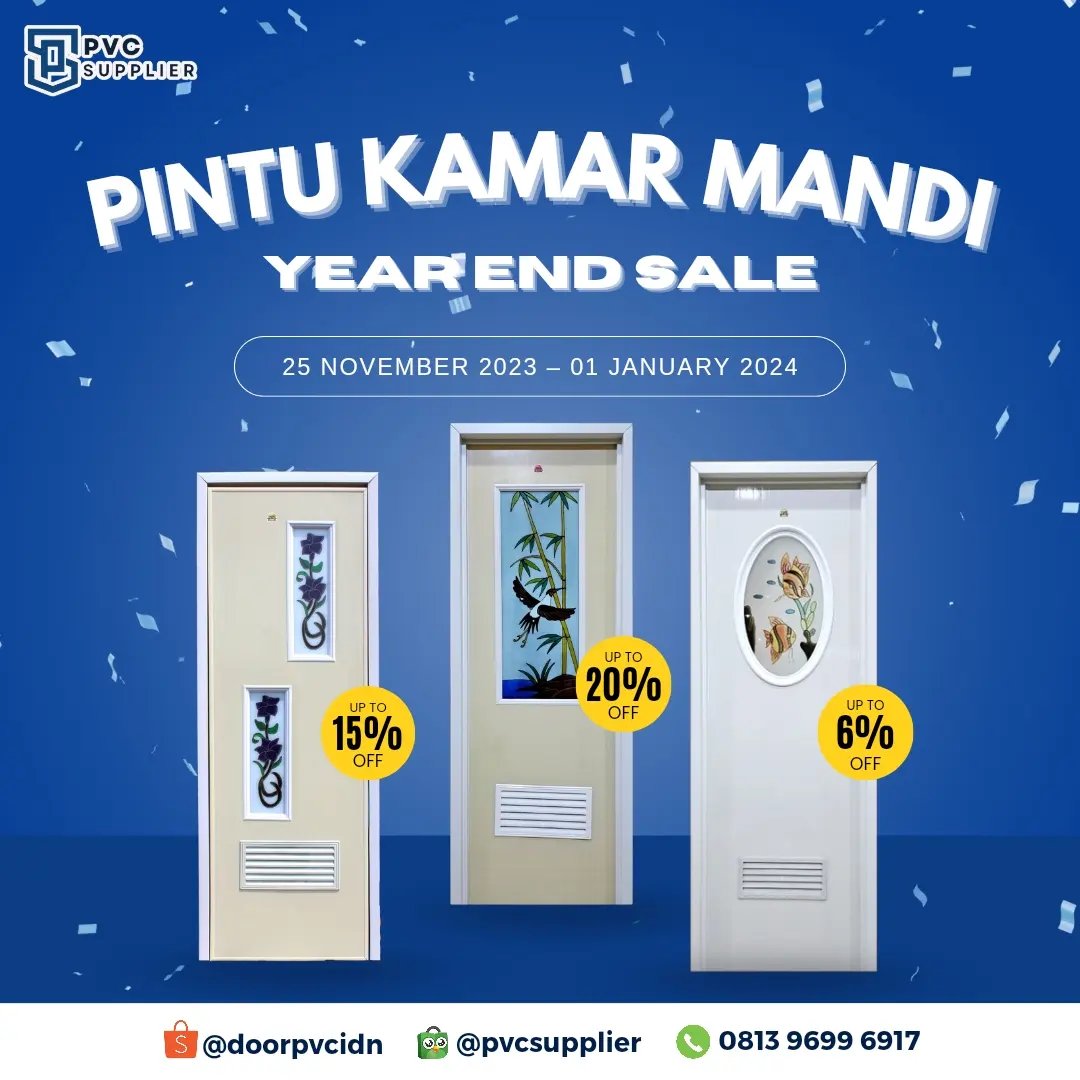 PVC Supplier - 📣 Promo Akhir Tahun 📣 Diskon dari 6% - 20%...