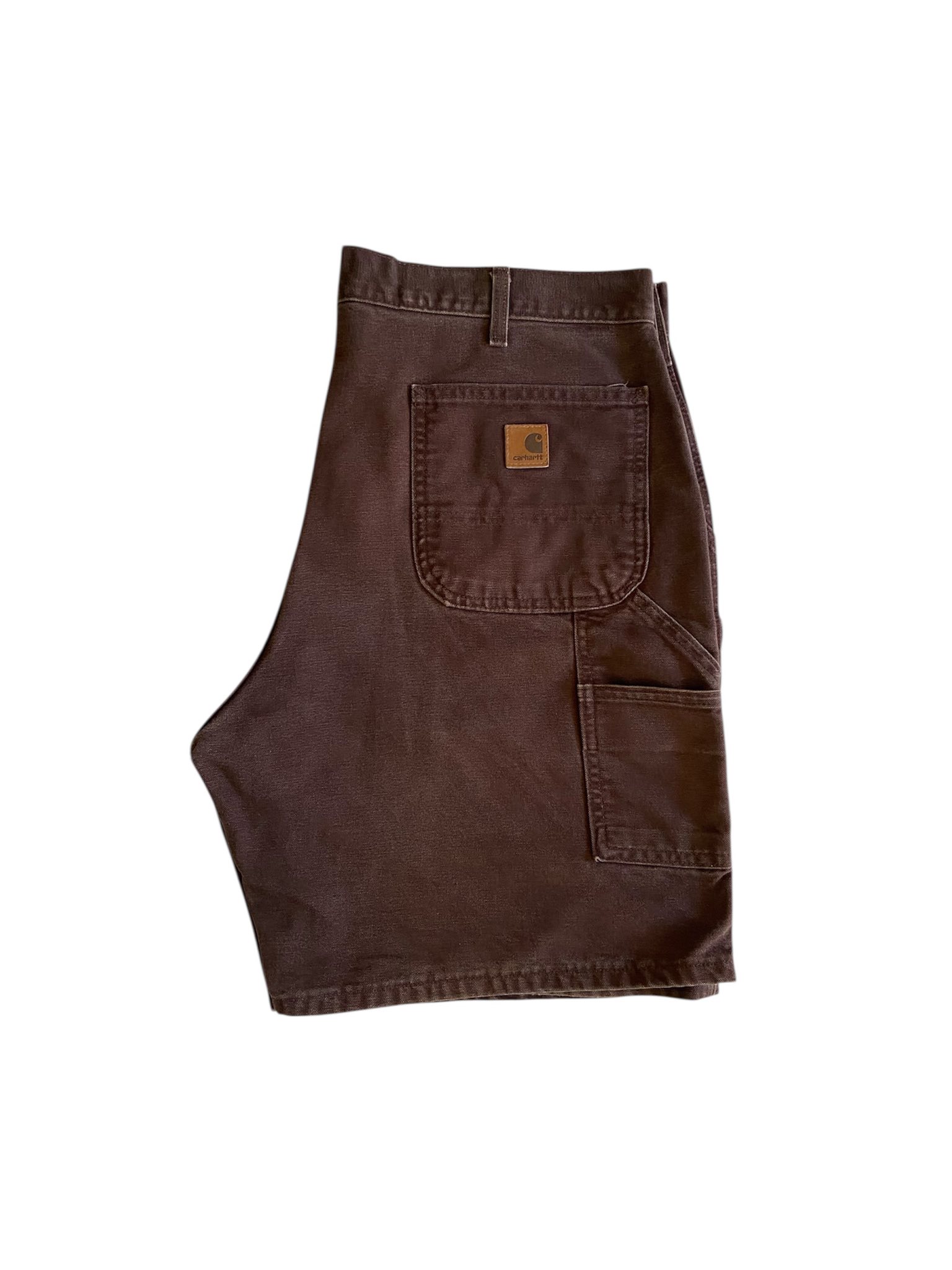 Carhartt B136 DKB Darkbrown Double knee Canvas duck loose fit