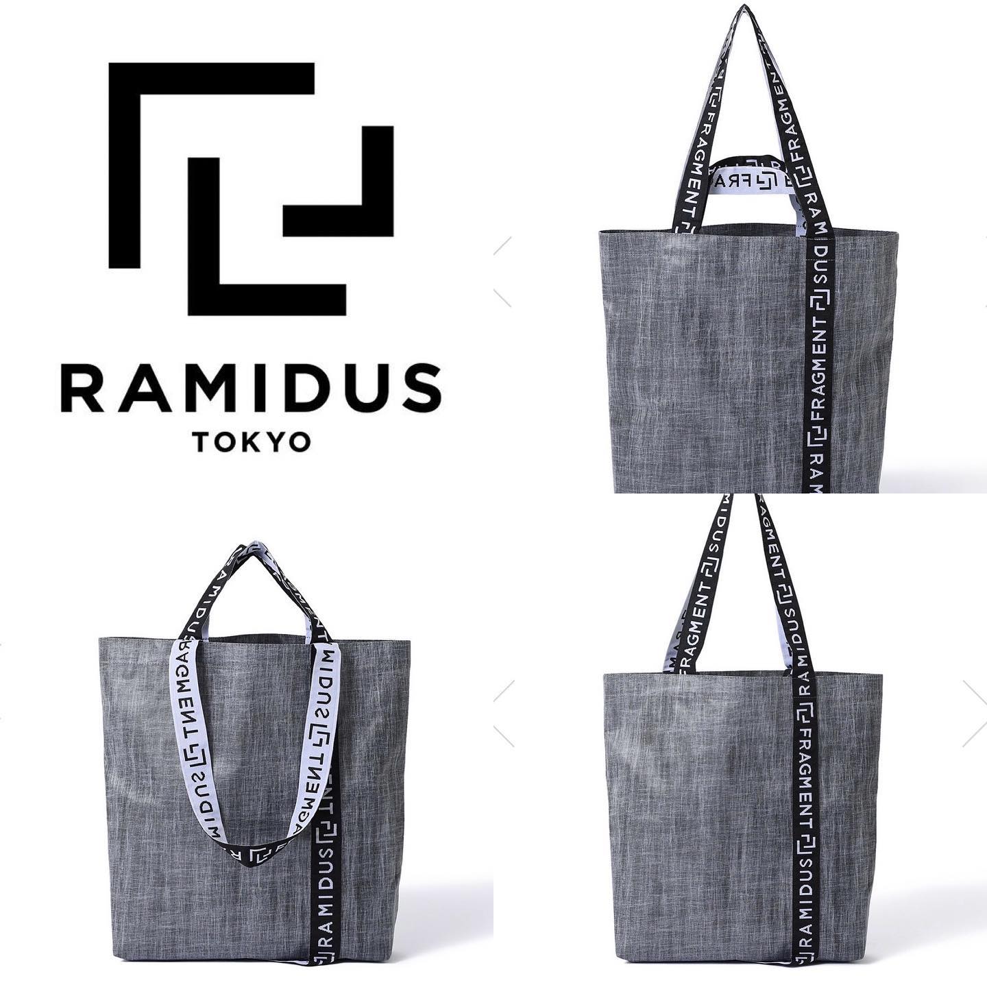 RAMIDUS X FRAGMENT DESIGN TOTE BAG (M ） Color ：black heather by 
