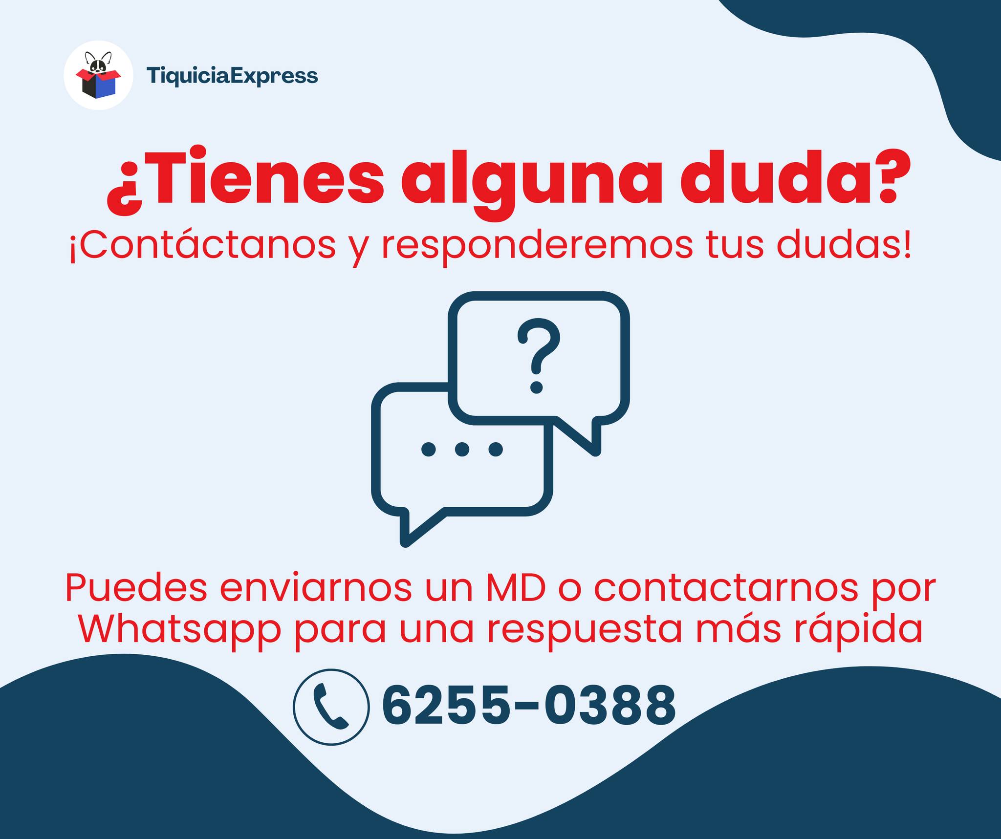 Tiquicia - 📲 ¿Tienes preguntas? ¡Estamos aquí para ayudarte! Si tienes ...