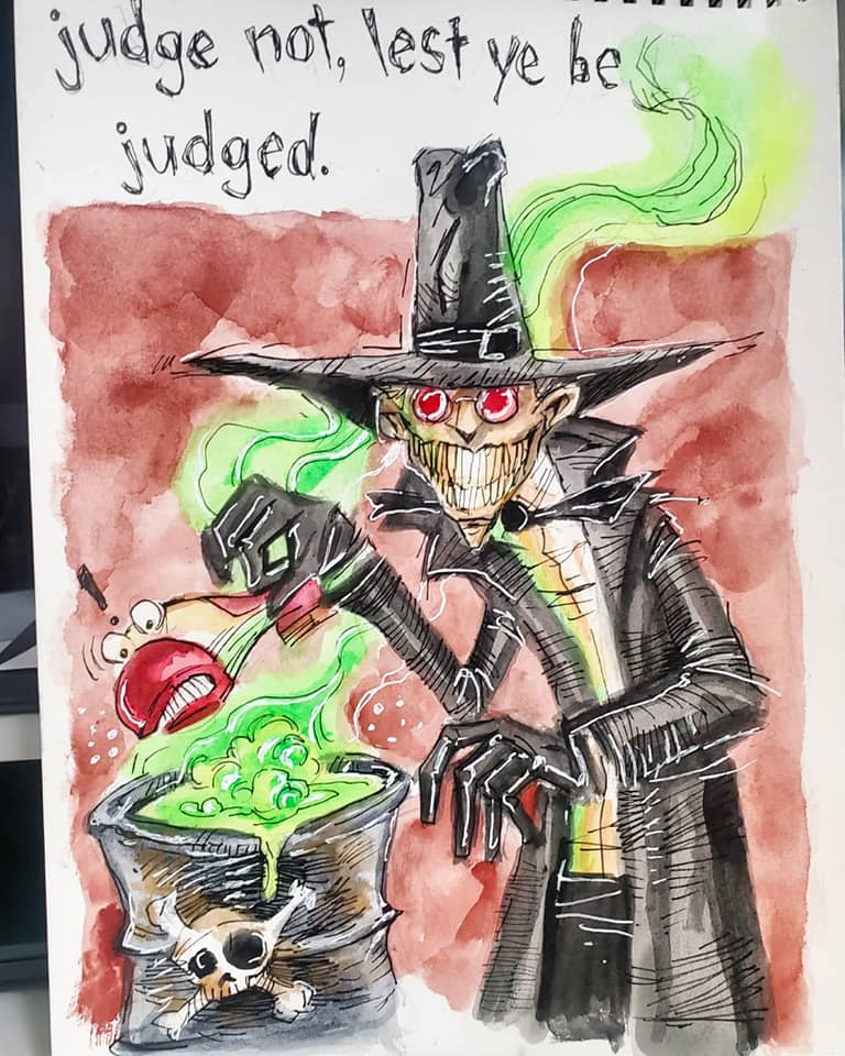 Crypt Kitty - Lets Dip! New artwork of Judge Doom from the... | Facebook
