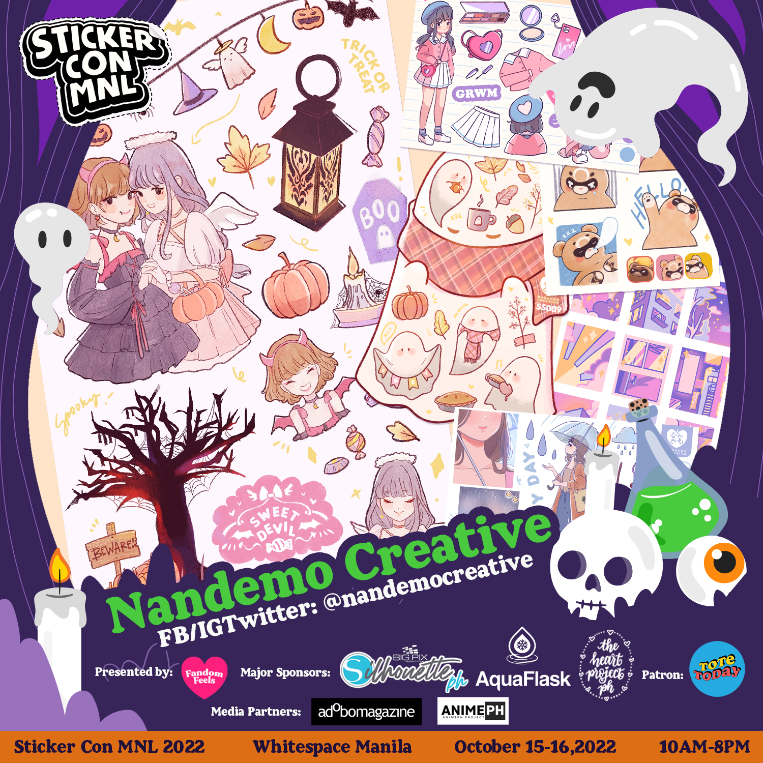 Sticker - SCM 2022 EXHIBITOR SPOTLIGHT 310: 👻 Nandemo Creative 👻 ...